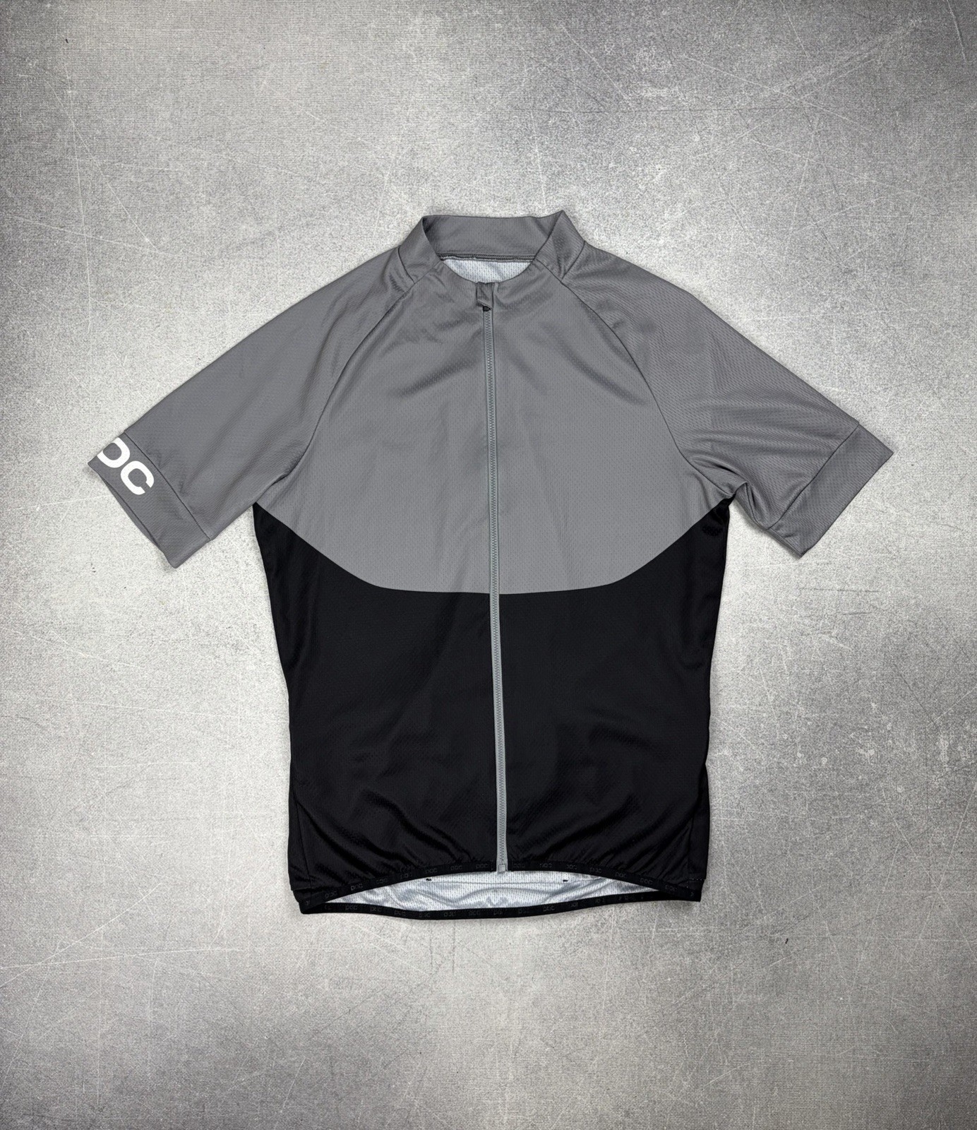POC Essential XC Full Zip Tee Cycling Jersey Large Men’s Steel Gray