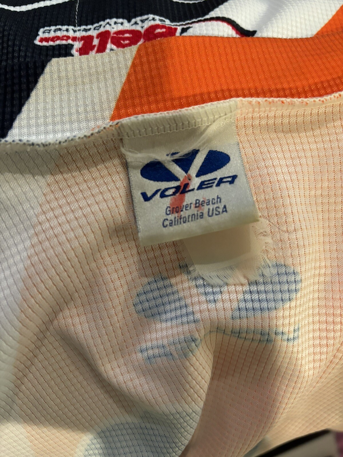 Voler Alcis Cycle Jersey Unisex Full Zip Orange Tan Black Shirt Adult USA Sz XL?