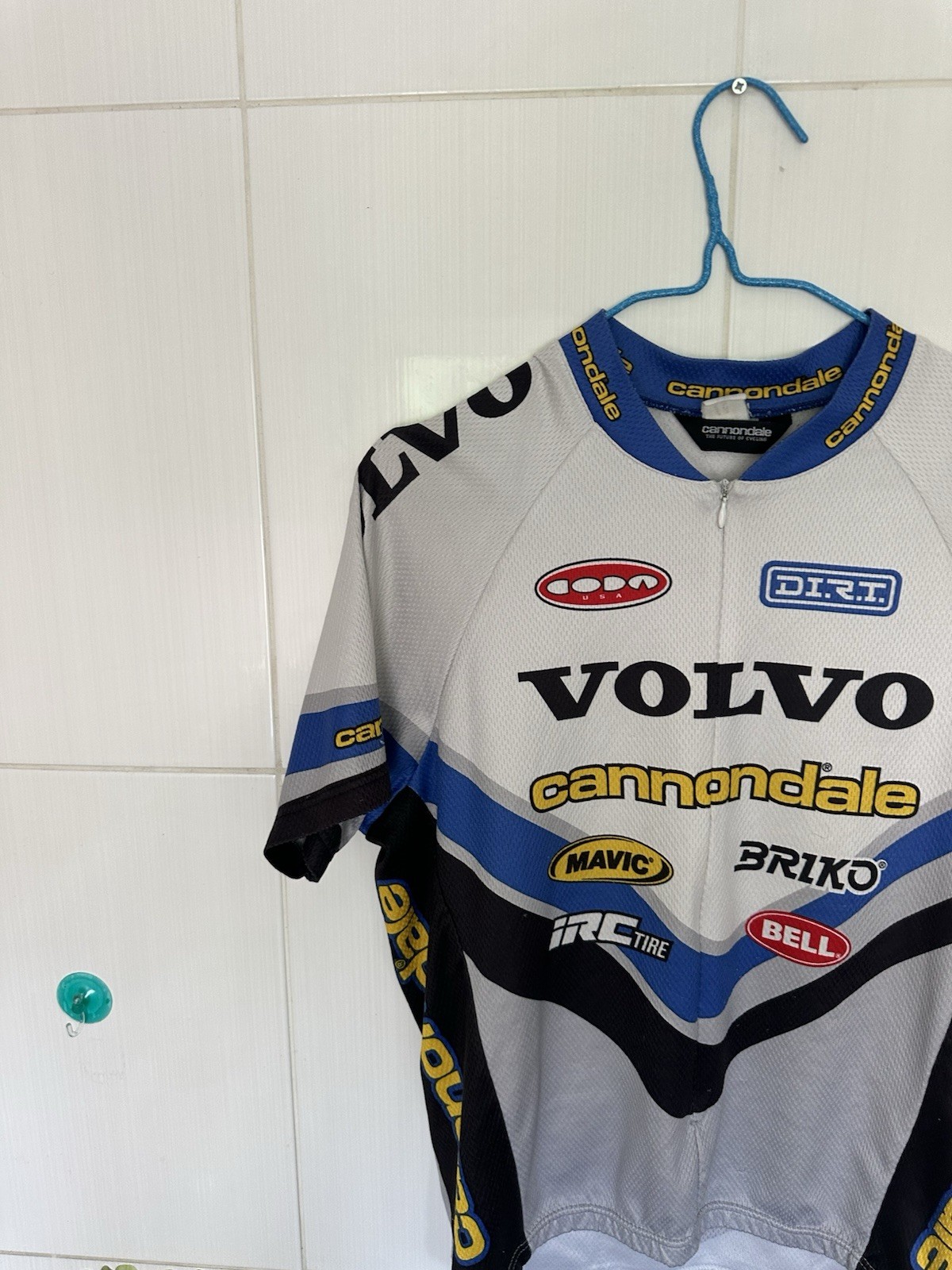 Vintage Cannondale Volvo Team 3/4 Zip Cycling Jersey Size L