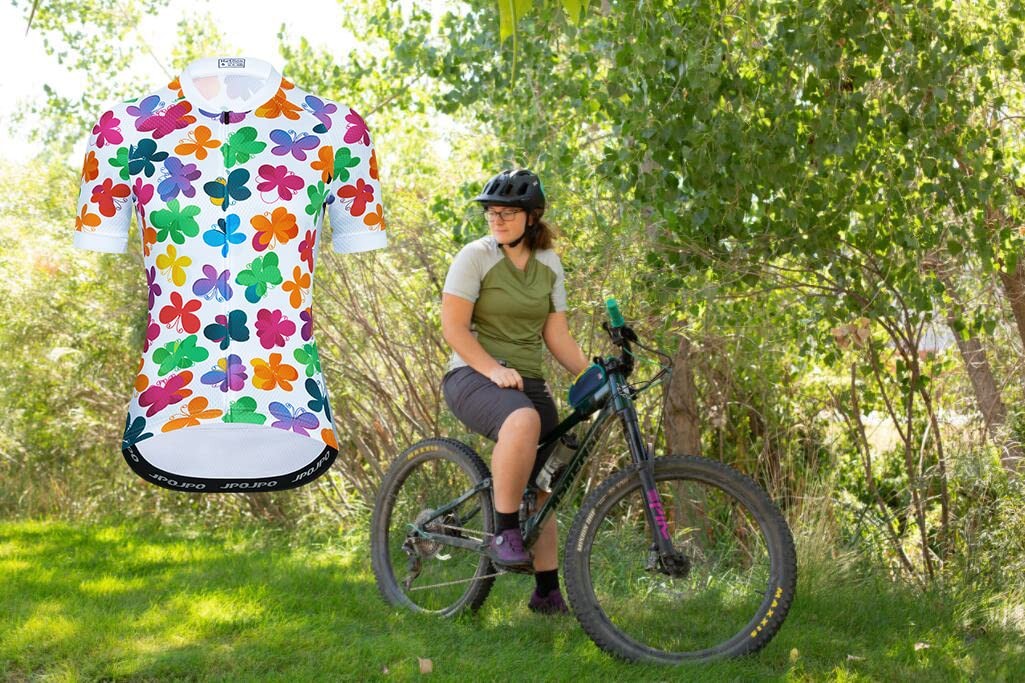 Cycling Jersey Women, Mountain Bike Jersey Ladies Cycle Shirt Bicycle Clothes…