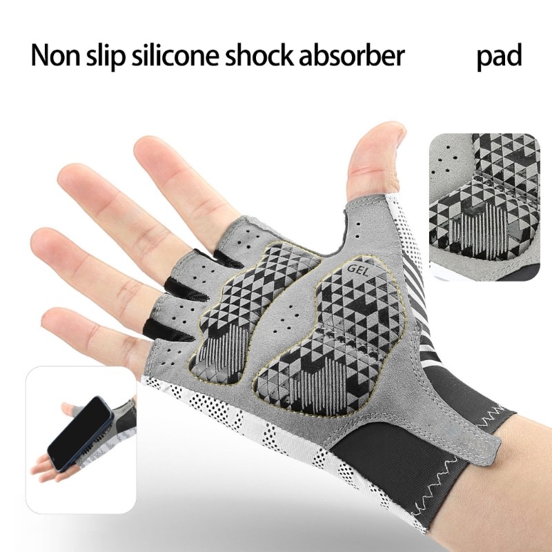 Outdoor Cycling Gloves Breathable Meshes and Back Shock Proof For Long Biking