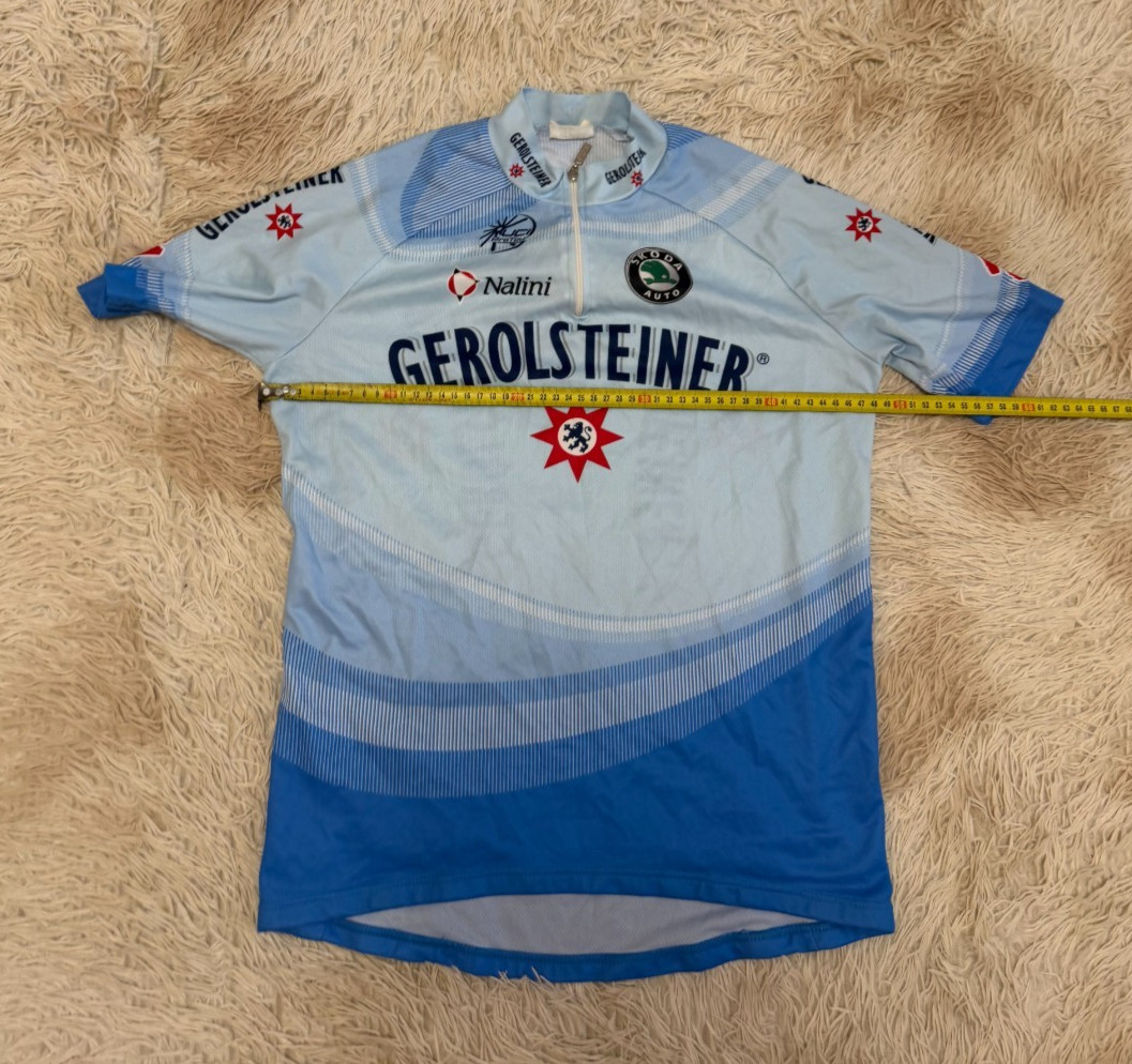 Cycling Nalini Uci Pro Tour Gerolsteiner Jersey Size M measurements in the photo