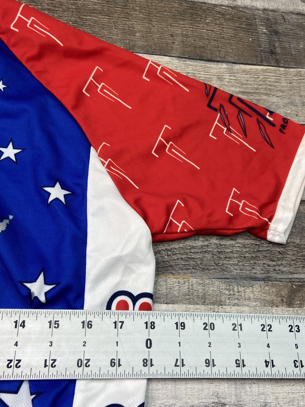 Champion System Men’s L Cycling Jersey American Stars Flag Colors Club Cut