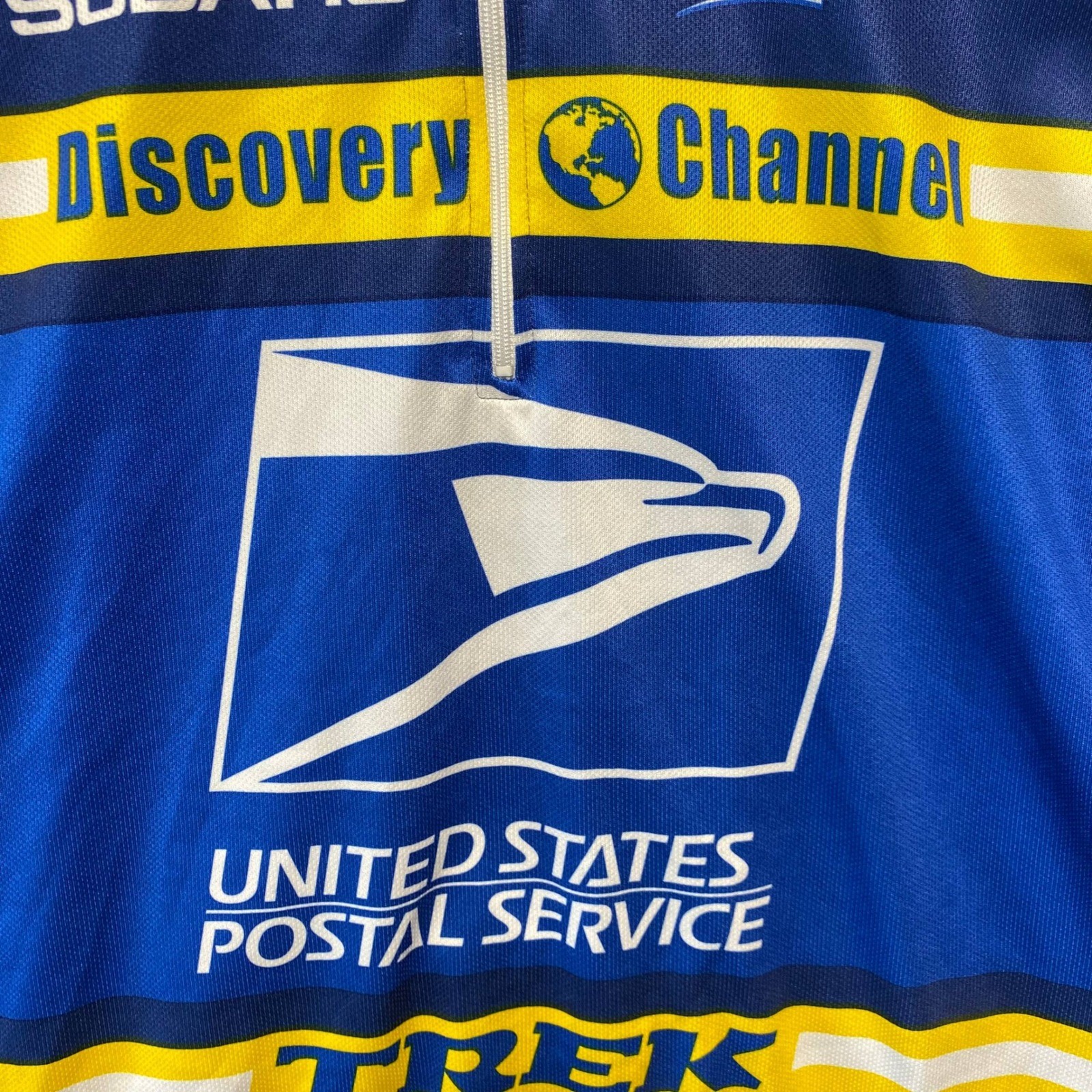Vintage Nike USPS United States Postal Service Cycling Jersey Mens XL Trek AMD