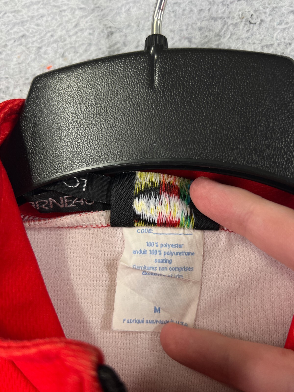 Louis Garneau Cycling Jersey Adult Medium Red Sleeveless Full Zip 100% Polyester