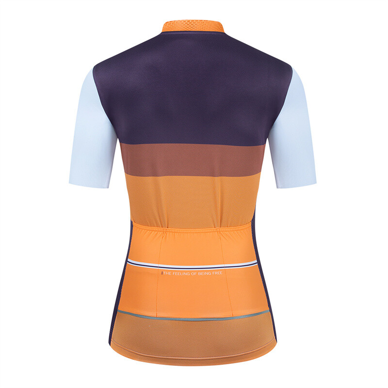 PRENDI Women Cycling Jersey Short Sleeve Laser Cut Summer Bike Clothing