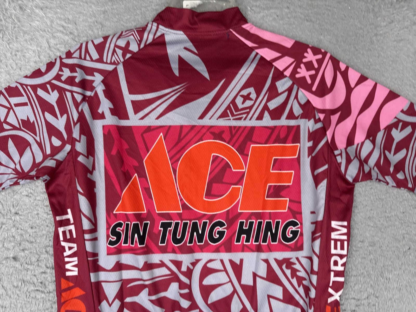 Wearcomp Cycling Jersey Mens Medium Red Tour De France ACE Taravao Bike