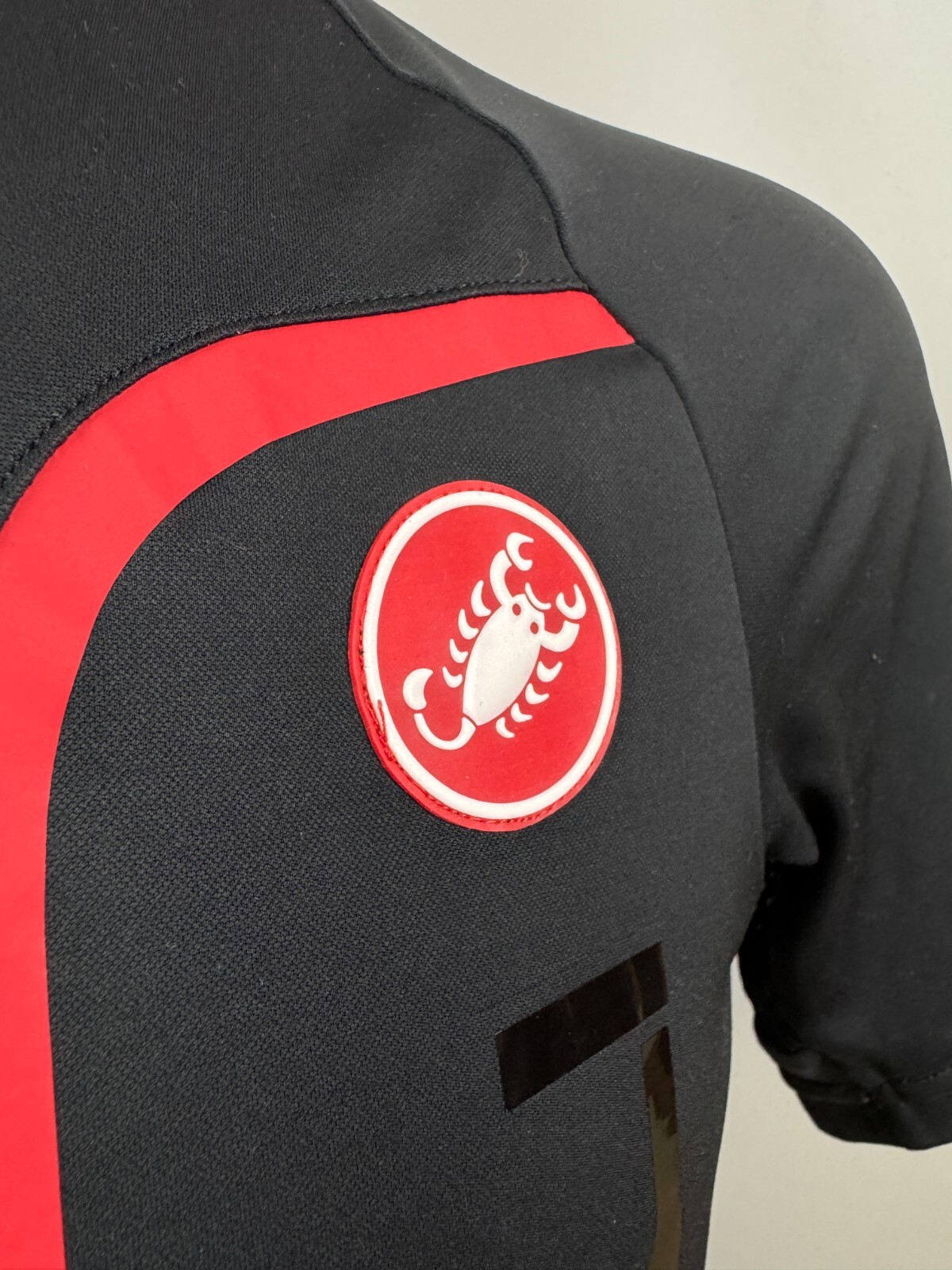 CASTELLI CYCLING SHIRT BIKE SPORTS JERSEY MENS BLACK SIZE M