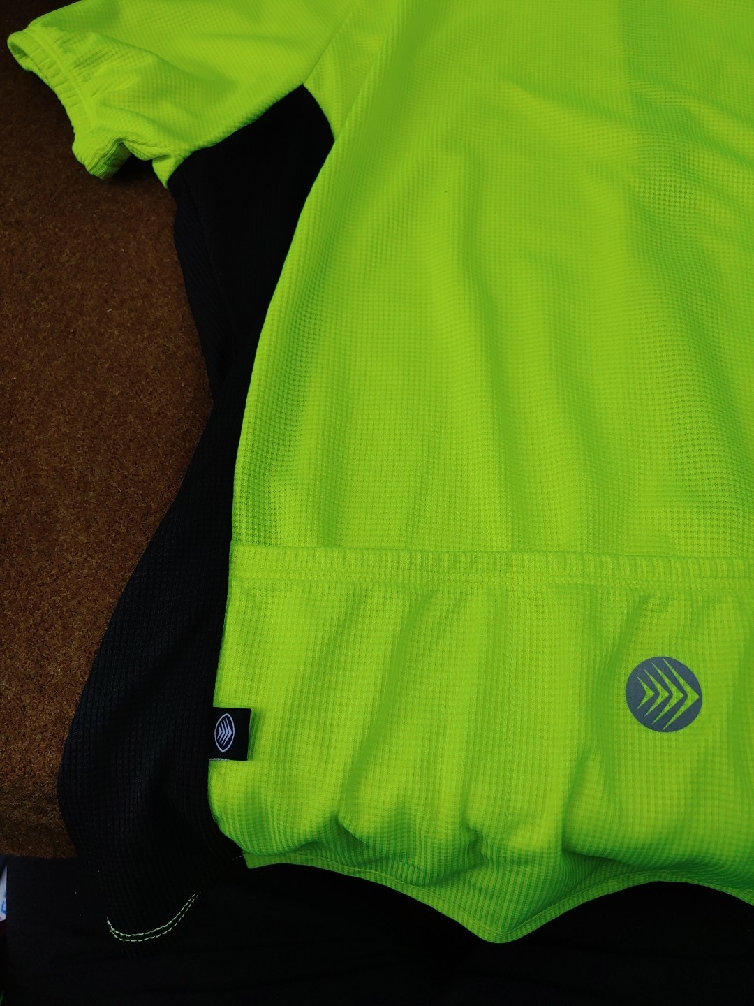Women’s Cycling Jersey – Size Women’s M – Neon Yellow, Collared, Made in USA