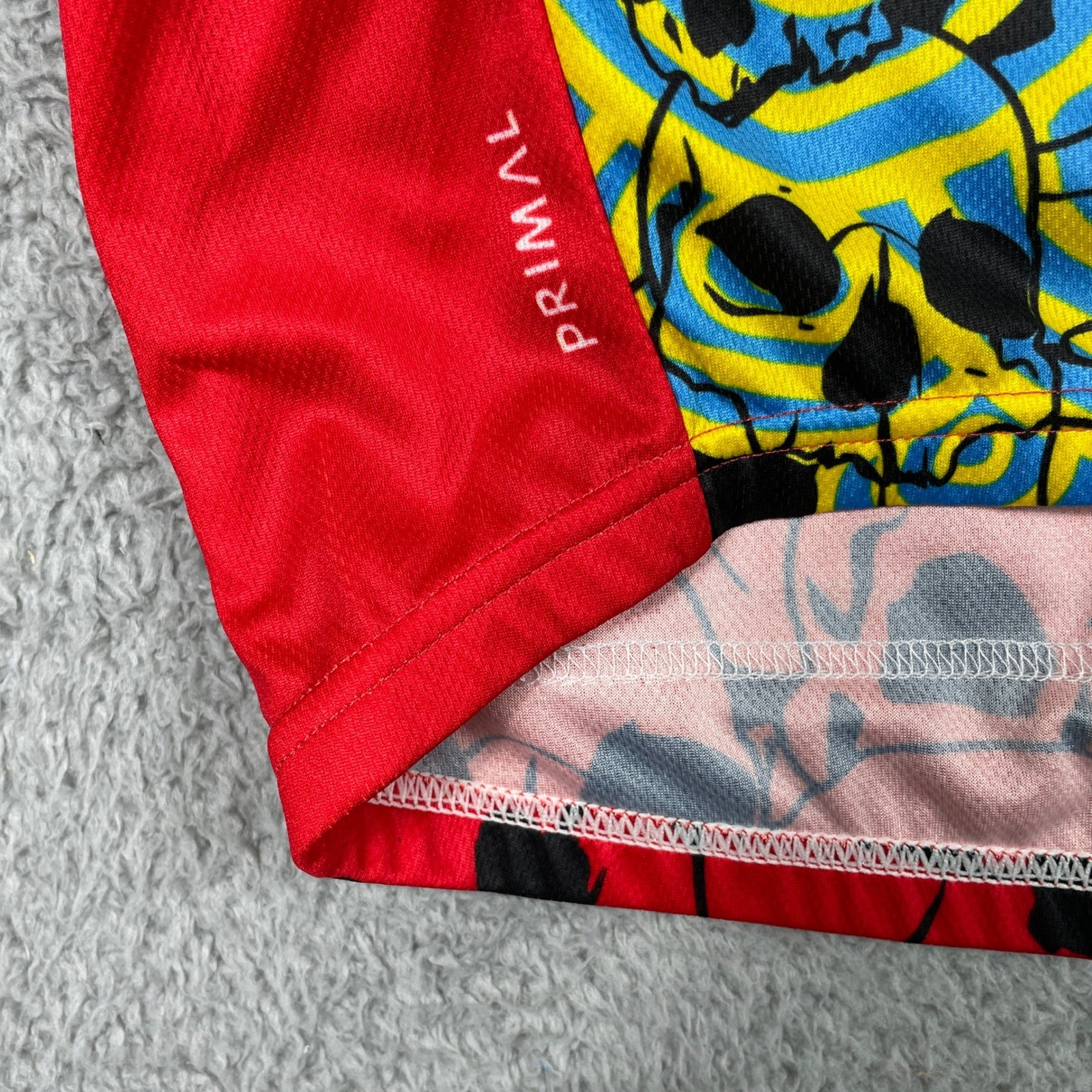 Primal Wear Cycling Jersey Mens 3XL Multicolor Graphic Short Sleeve Zip Bike Top
