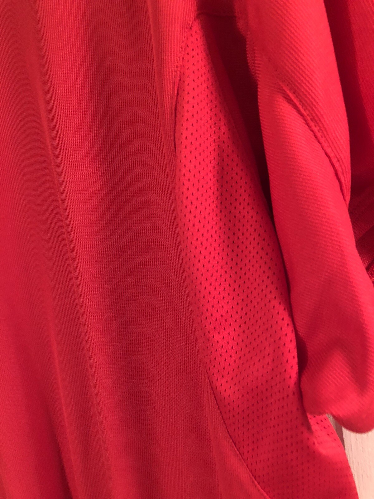 Sugoi Cycling Jersey Red Short Sleeve 3/4 Zip Shirt Large