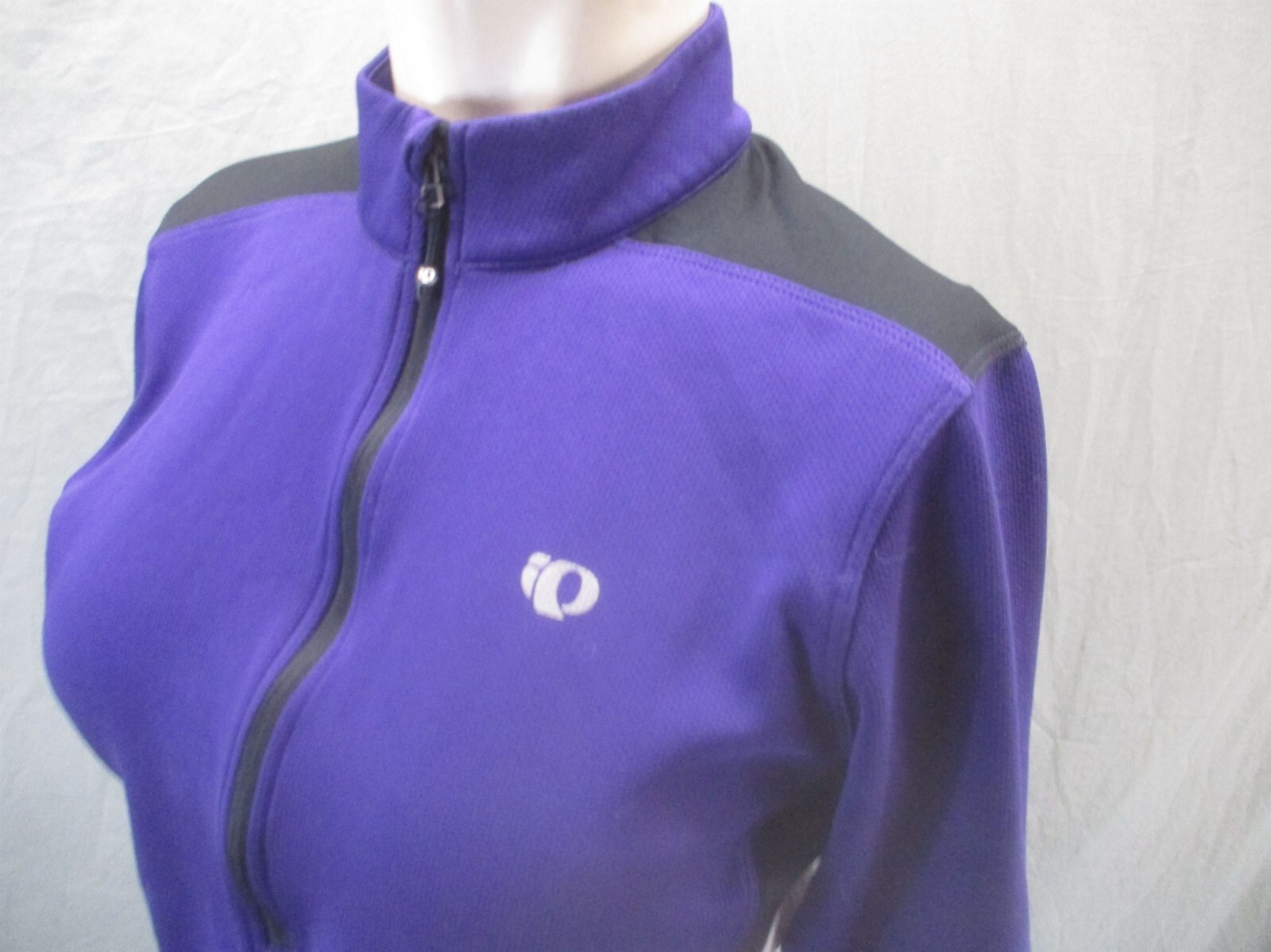 PEARL IZUMI Size M Women Blue 1/2 Zip High Neck Back Pocket Cycling Pullover 772