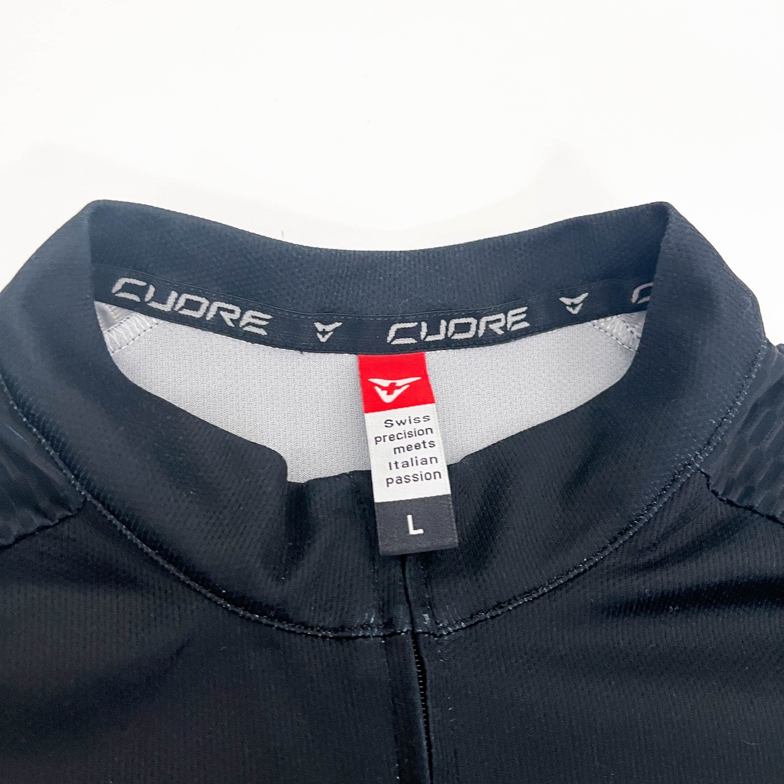 Cuore DIAD Cycling Jersey Size Large Black/White/Pink Deni in a Day Quadlock