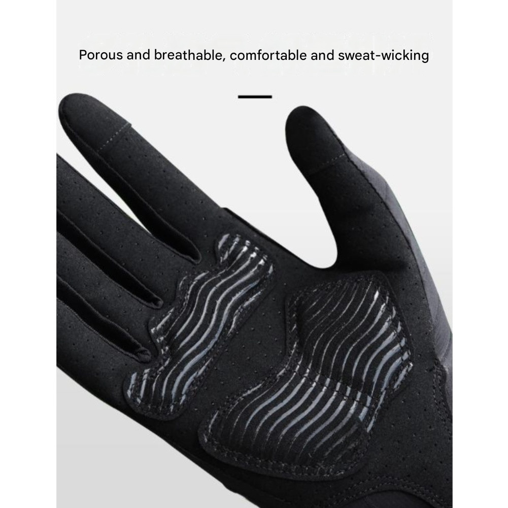 For Hot Weather Cycling Cycling Gloves Long Finger Gloves 3D Thickened Palm Pads