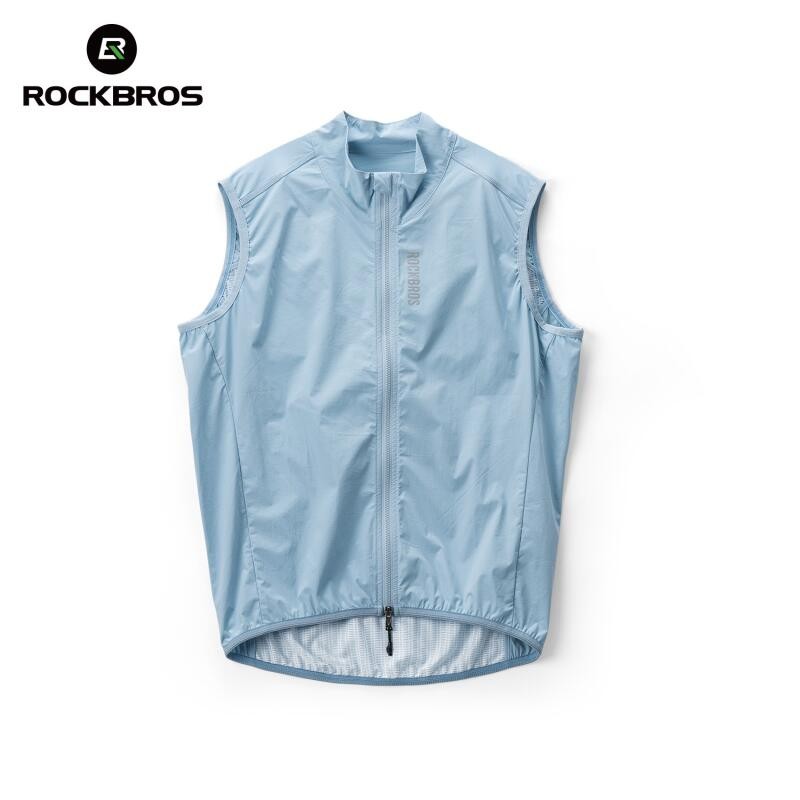 ROCKBROS Cycling Vest Sleeveless Windproof Breathable Sports Windbreaker