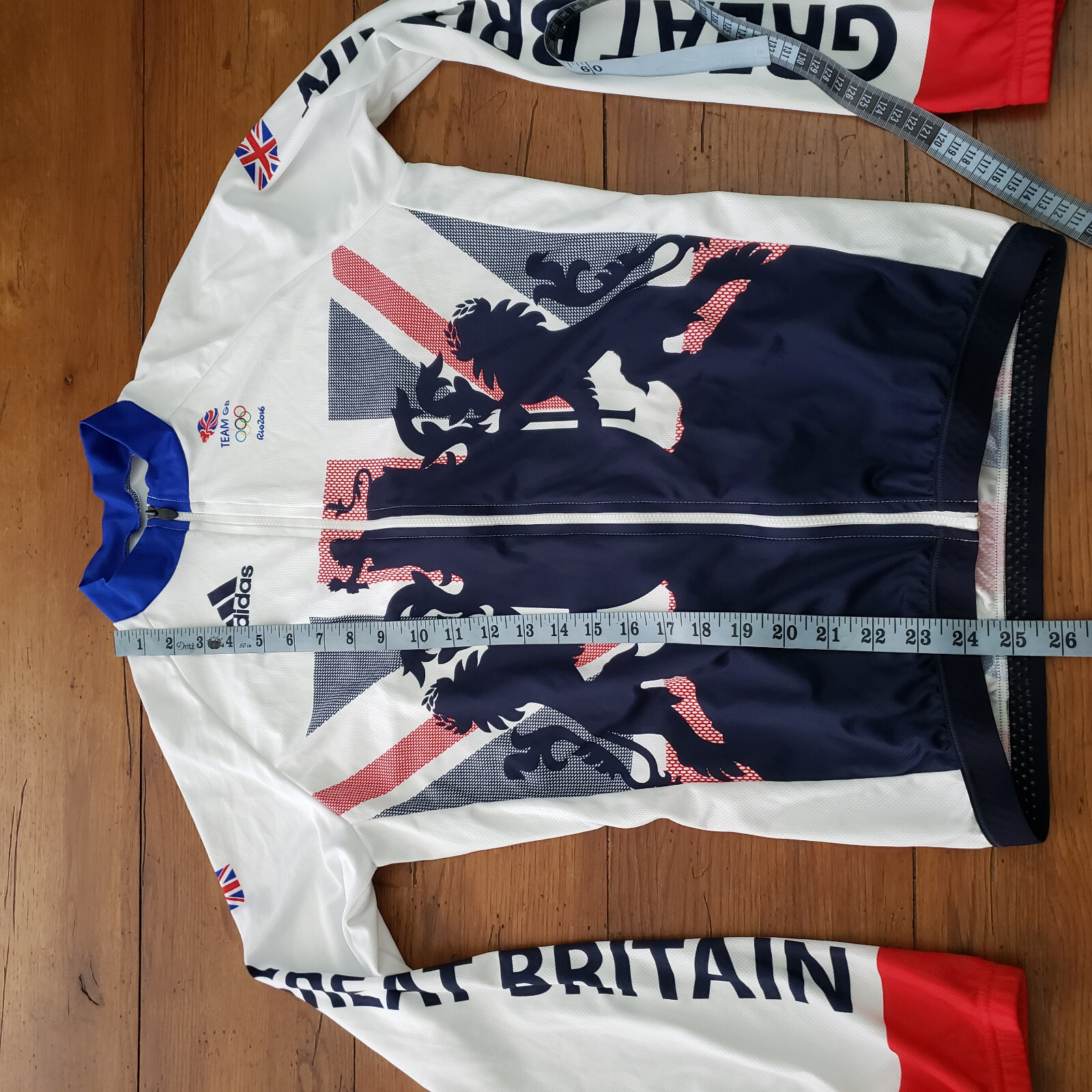 Adidas Cycling Jersey Mens M/L Beijing 2016 Oympics Team Great Britain GB UK LS