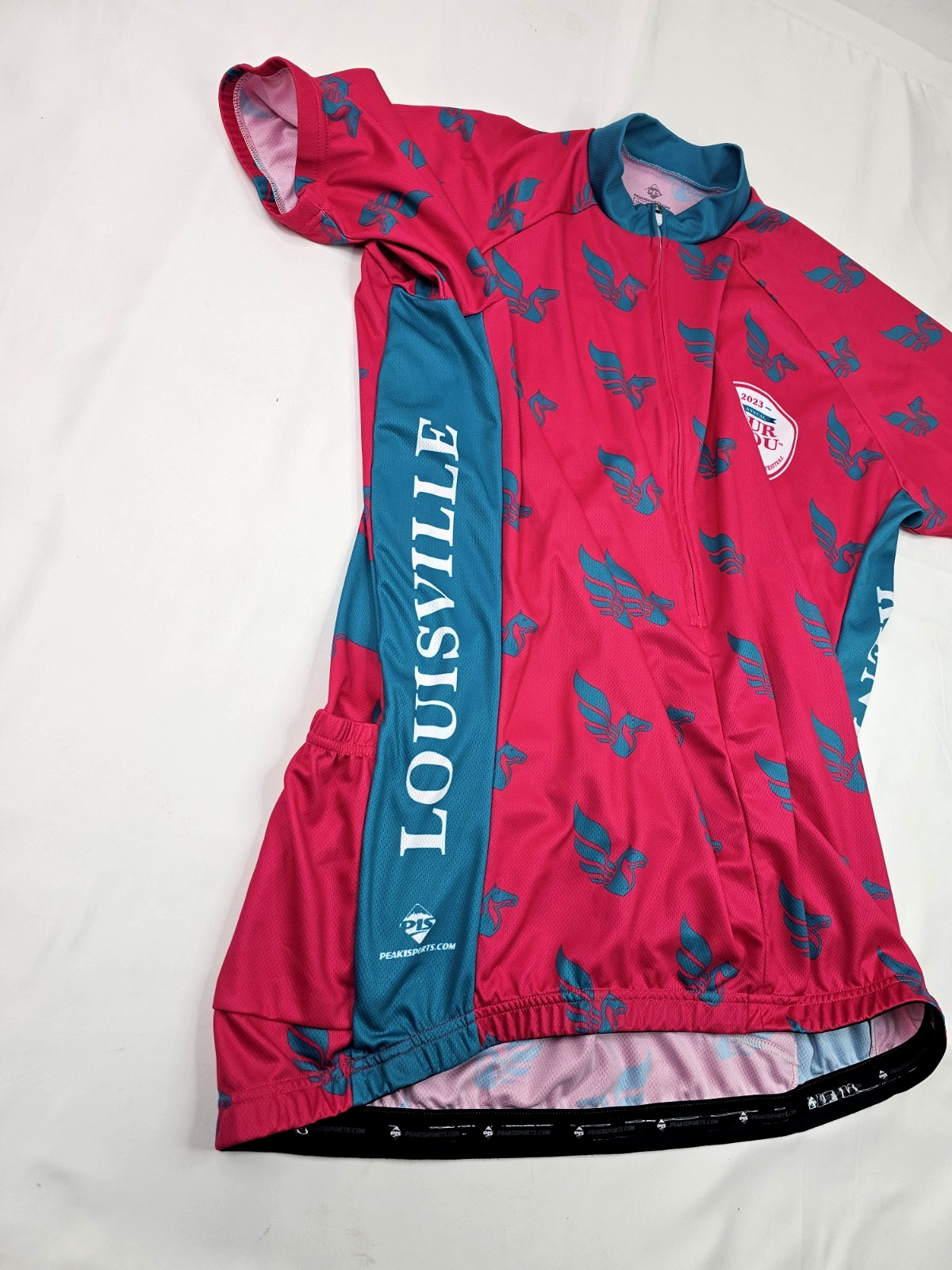 Peak 1 Sports Cycling Jersey Unisex 2XL (48″ Chest) Tour de Lou Kentucky Derby