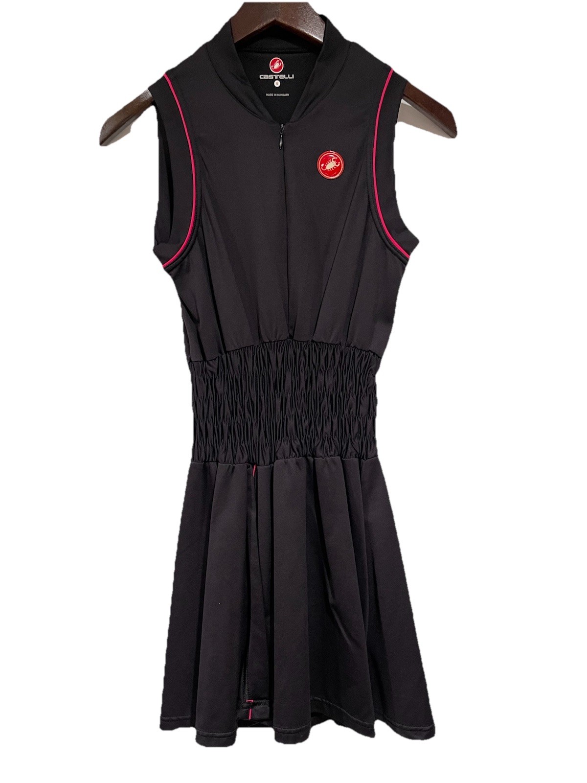 Castelli Cycling Dress Tunic Smocked Waist Black Size S Excellent