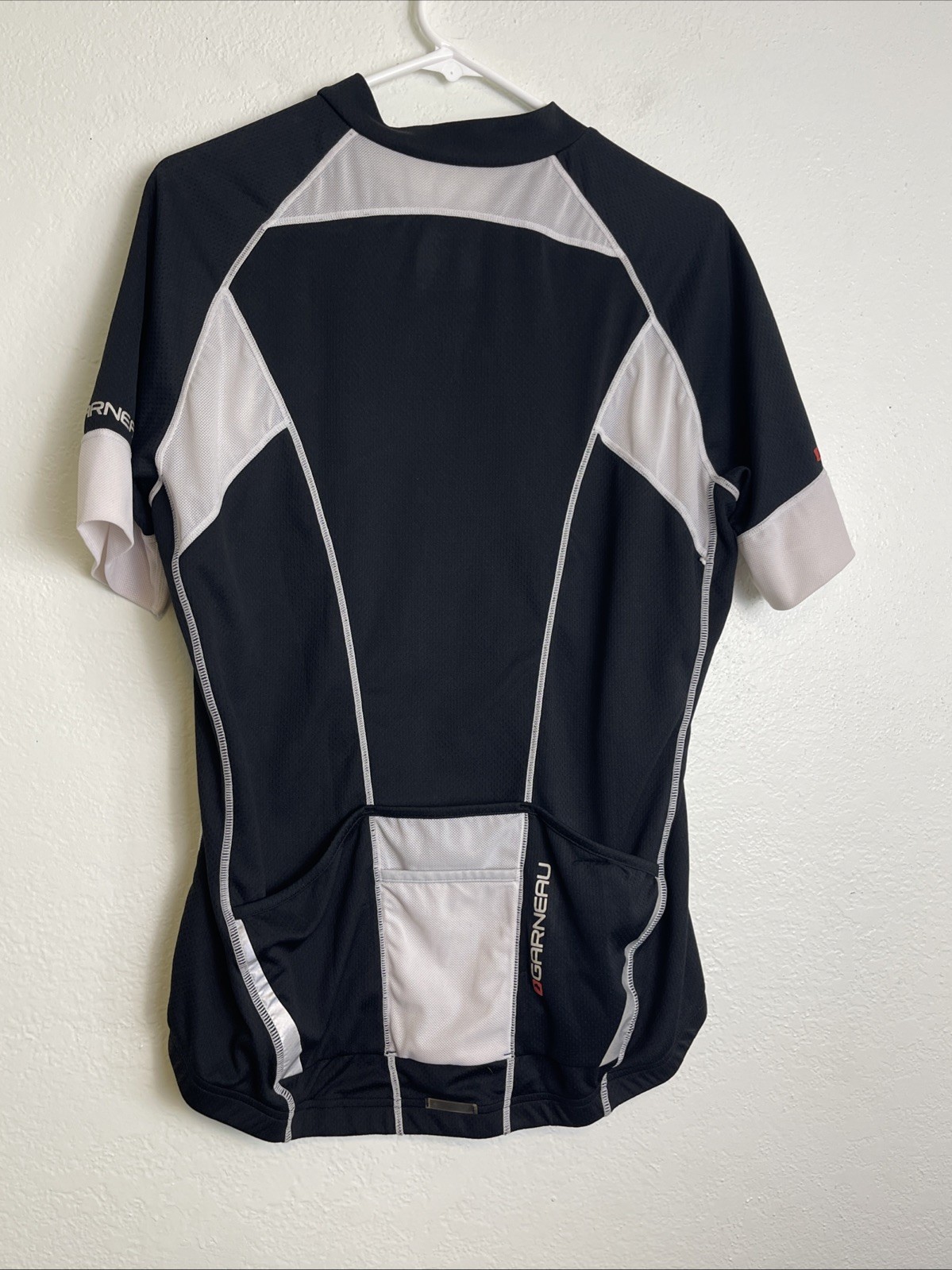 Men’s Louis Garneau Cycling Shirt Full-Zip Black/Silver Size XXL