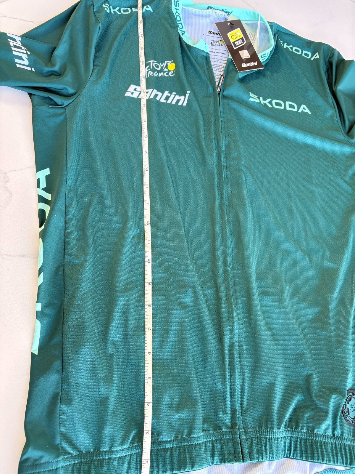 official Santini sprinter green jersey Cycling Skoda tour de france 2025