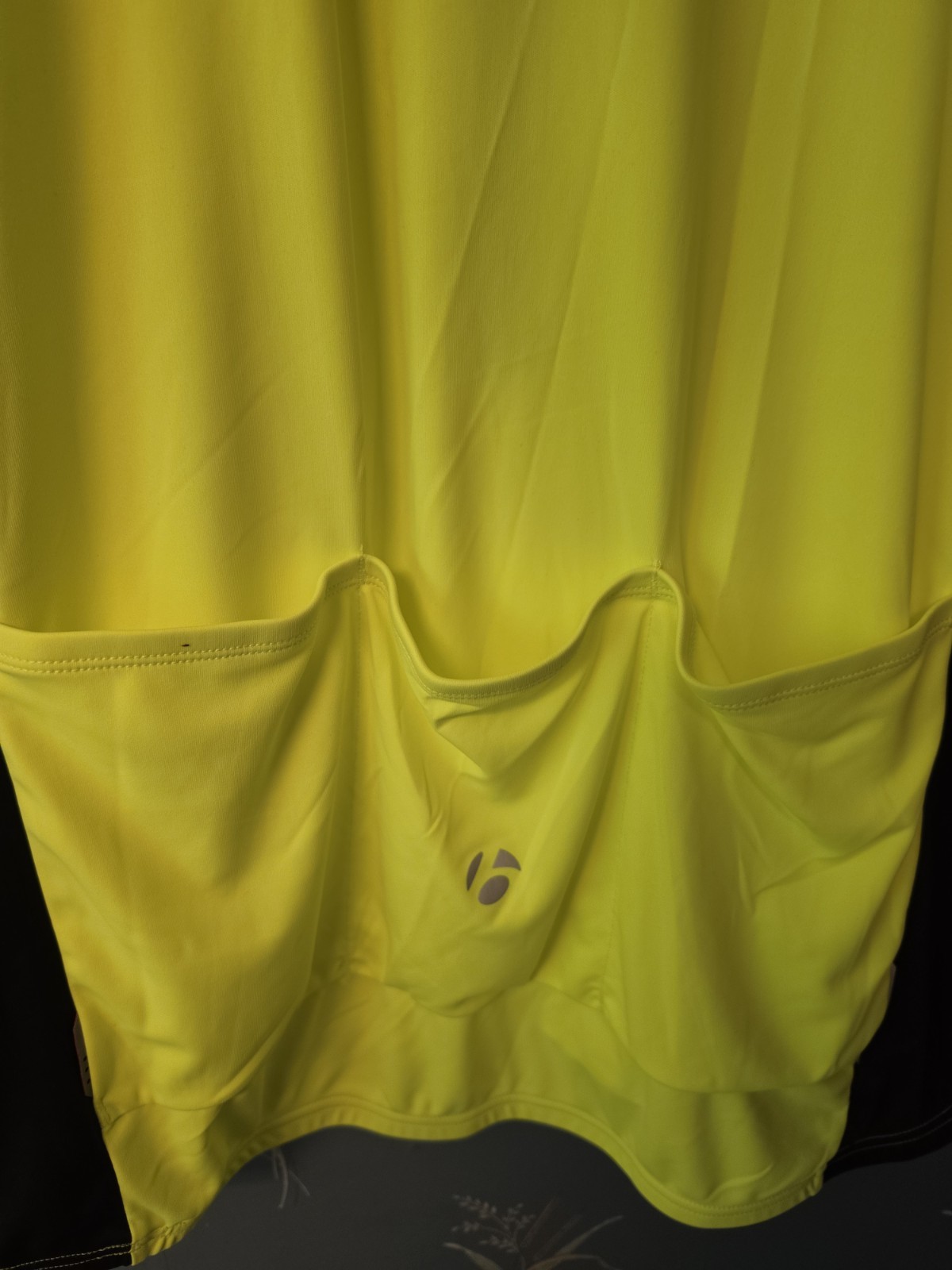 Bontrager Solstice Cycling Jersey Shirt Mens Large HiViz Yellow 1/4 Zip NWT