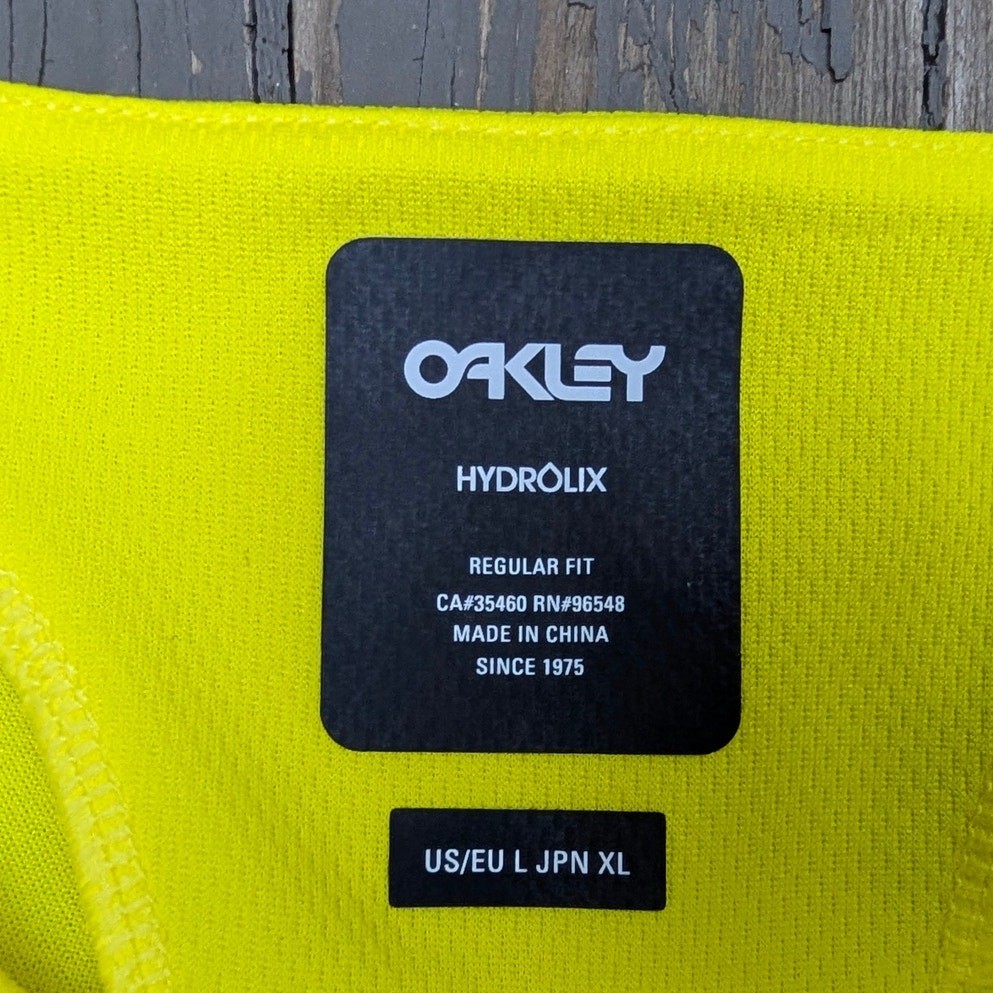 NWT Oakley Factory Pilot Lite MTB Cycling Jersey Sulphur Neon Yellow Men’s L