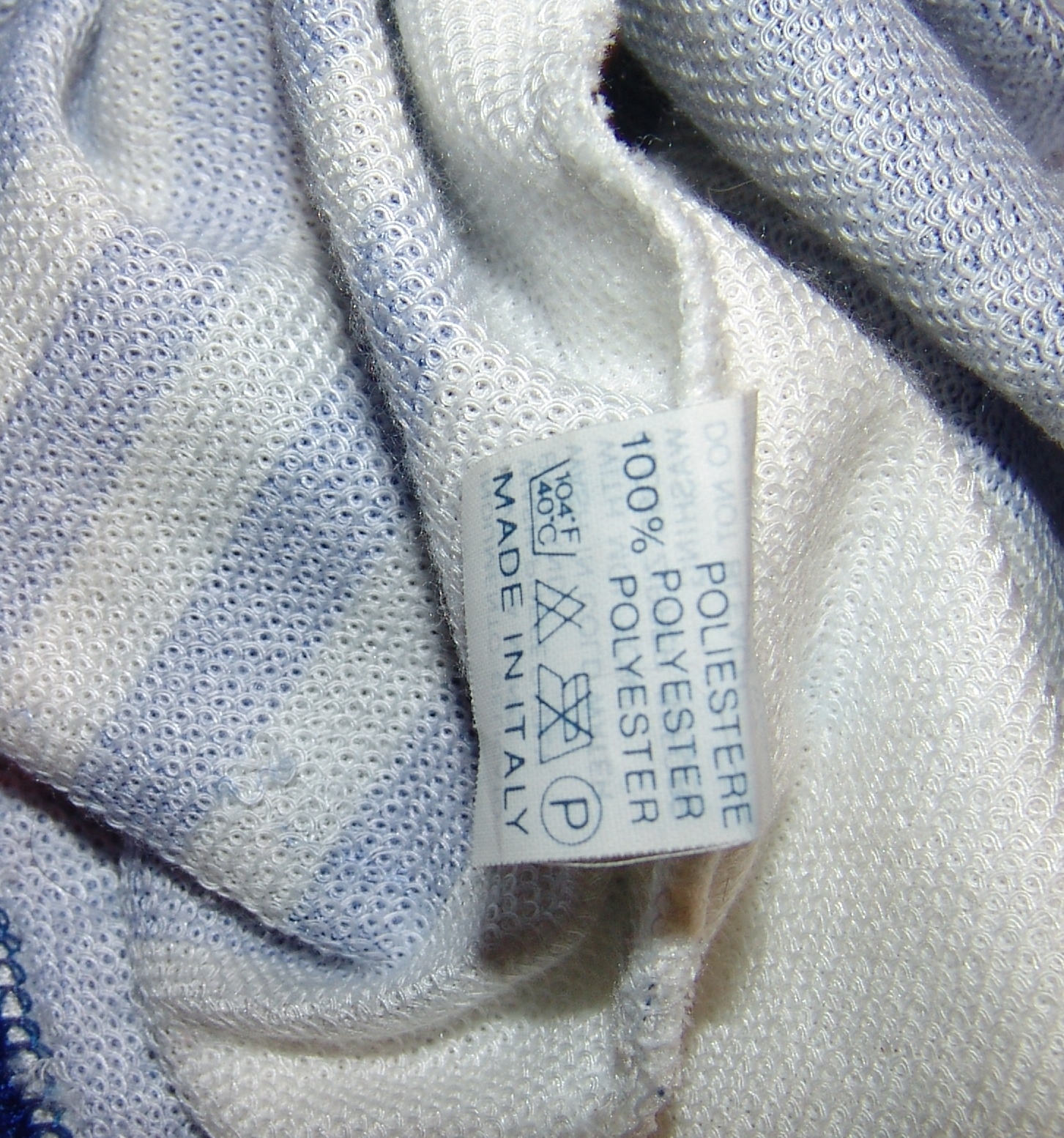 SEB XL Cycling Jersey Vtg Vintage Bicycle Italy Mens Blue Signature Polyester