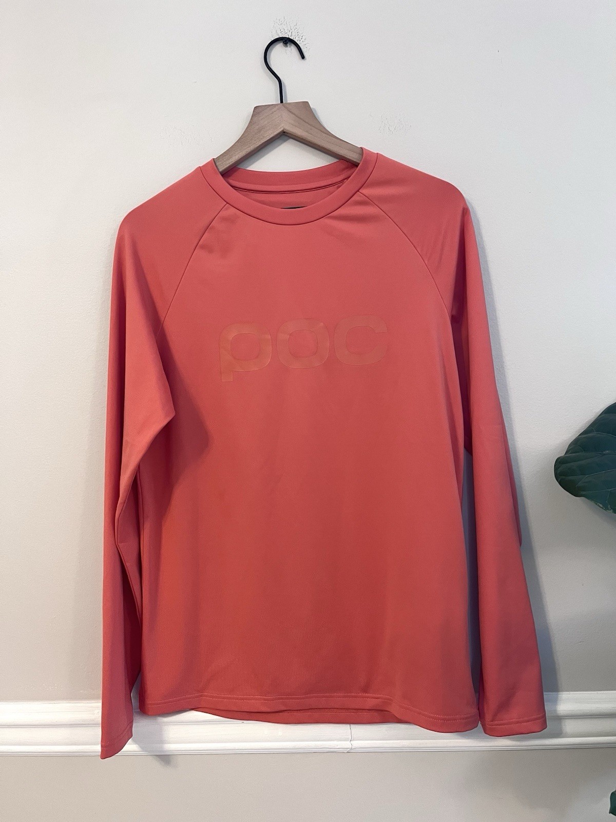 POC Men’s Essential Enduro Long Sleeve Cycling Jersey Shirt Size M Coral Red