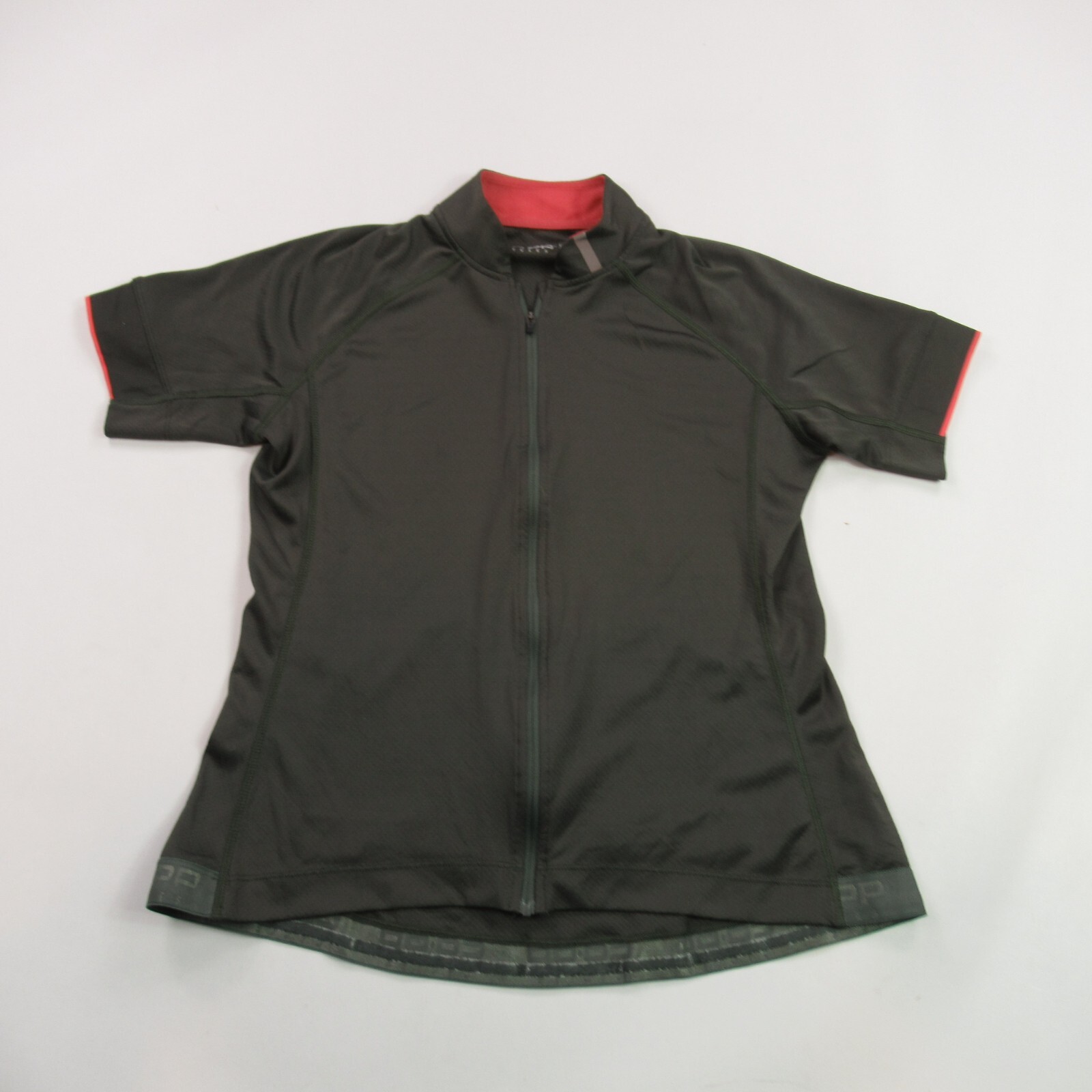 REI Jersey Womens Large Short Sleeve Full Zip Leisure Biking Casual Pockets