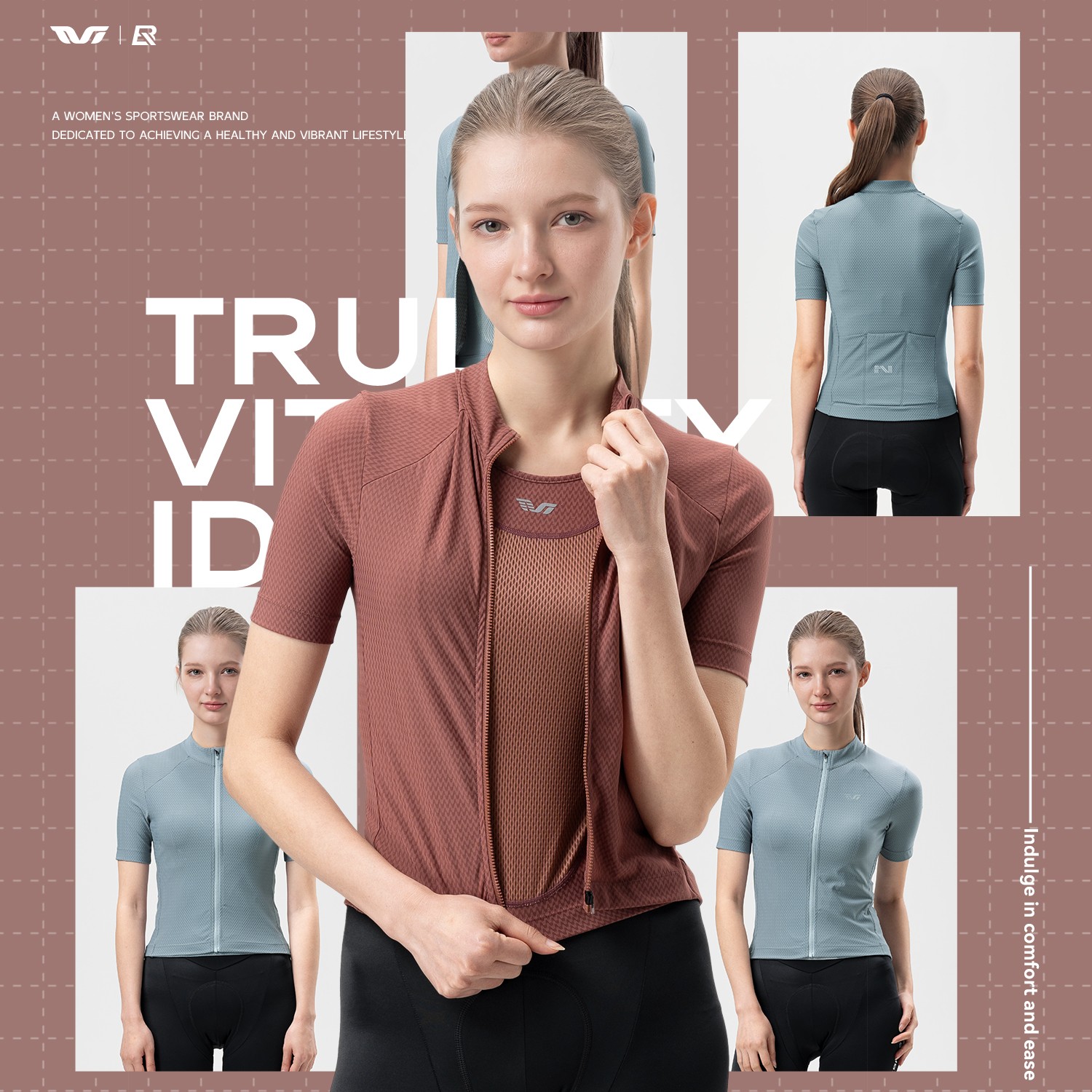ROCKBROS TVI Cycling Jersey Women’s 2-in-1 Short Sleeve Breathable Bike Shirts