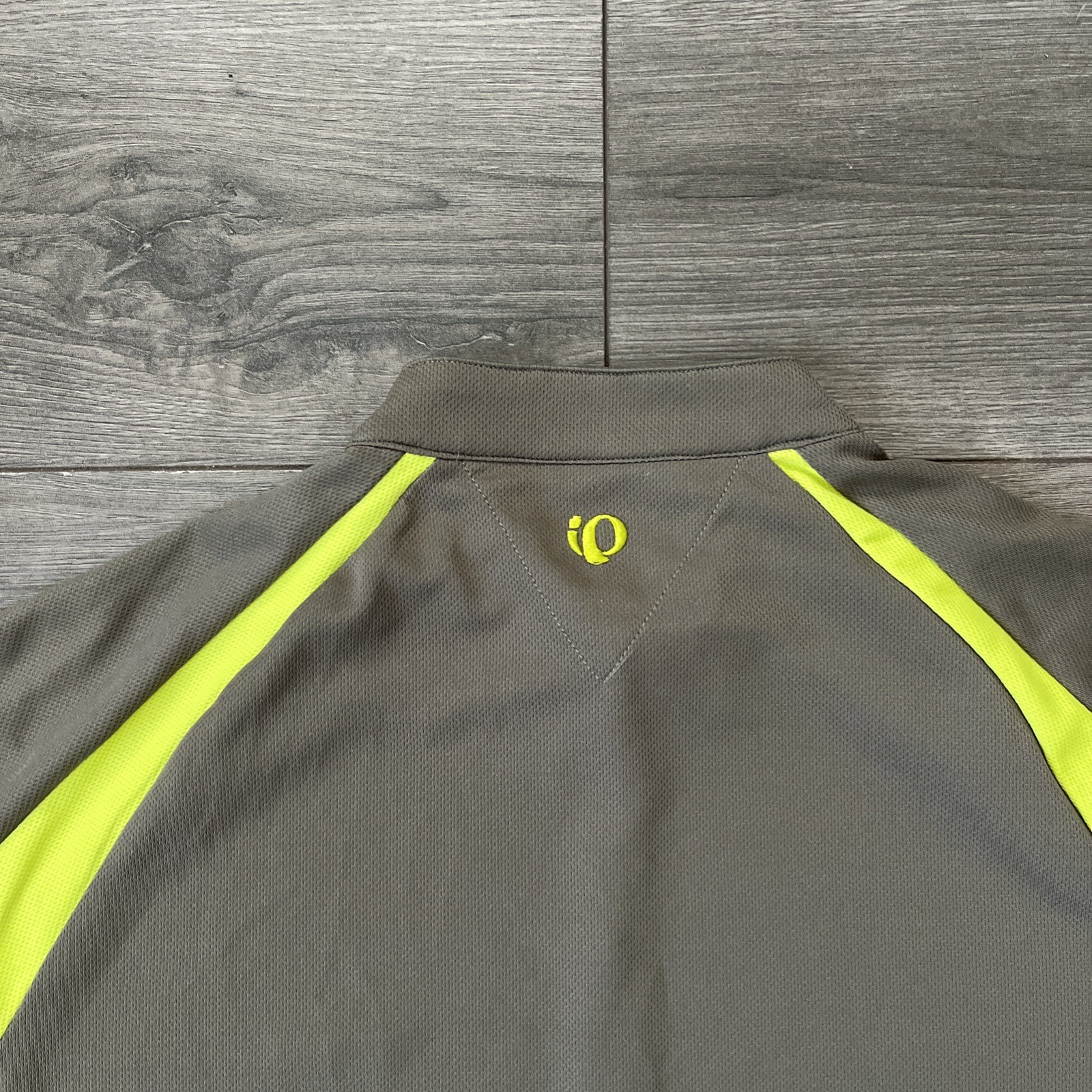 PEARL IZUMI Cycling Jersey Mens M 1/4 Zip Short Sleeve Brown Yellow
