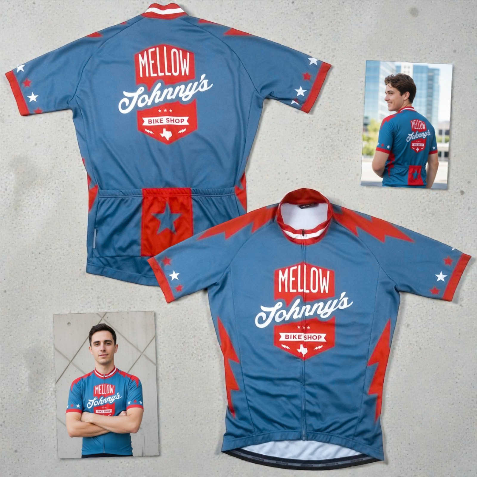 RARE Giordana Mellow Johnny’s Bike Shop Cycling Jersey Lance Armstrong fits M/L