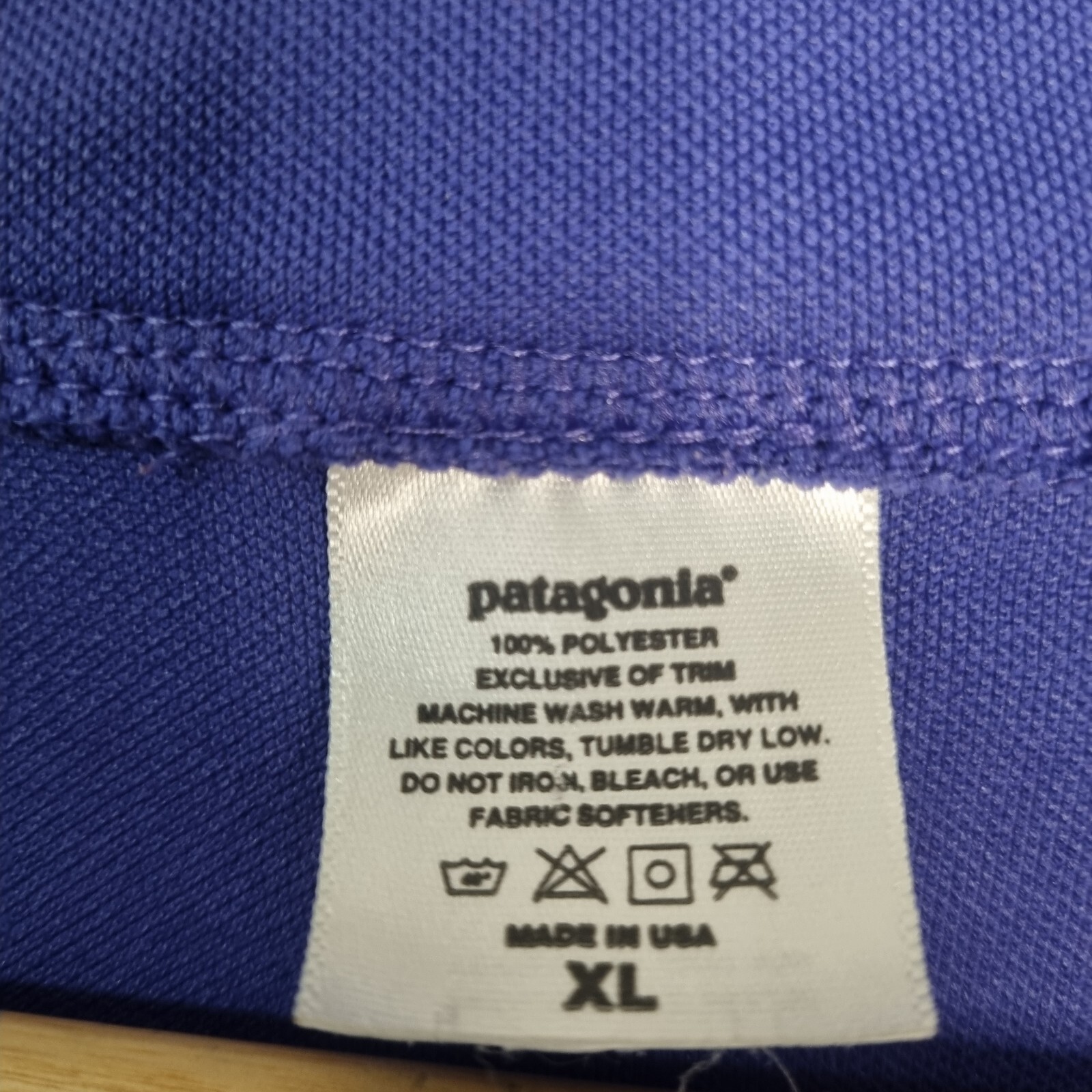 VTG Patagonia Cycling Top Jacket Layer Pullover Purple 1/2 Zip Long Sleeve Men L
