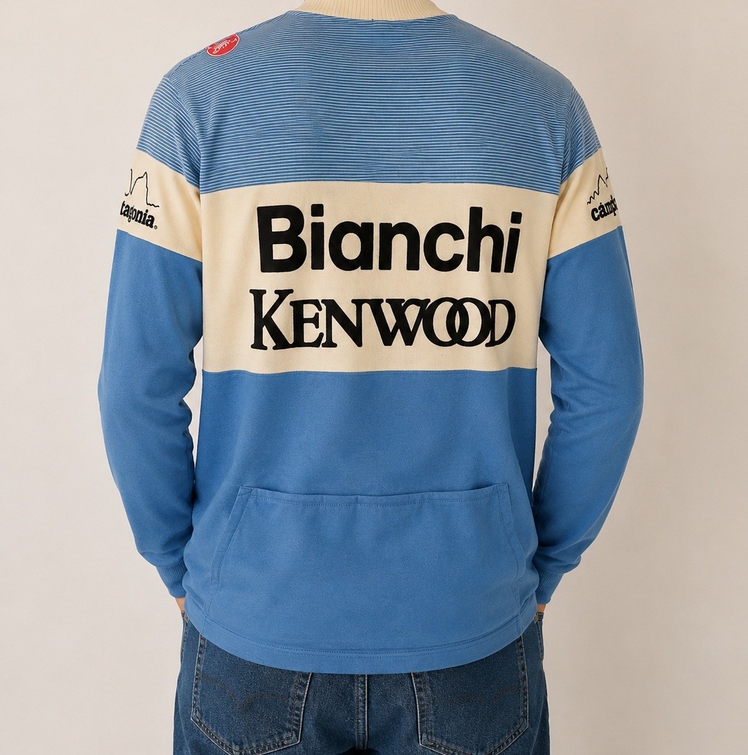Castelli Blanchi Kenwood Wool Cycling Jersey Patagonia 80’s Made In Italy Sz 4