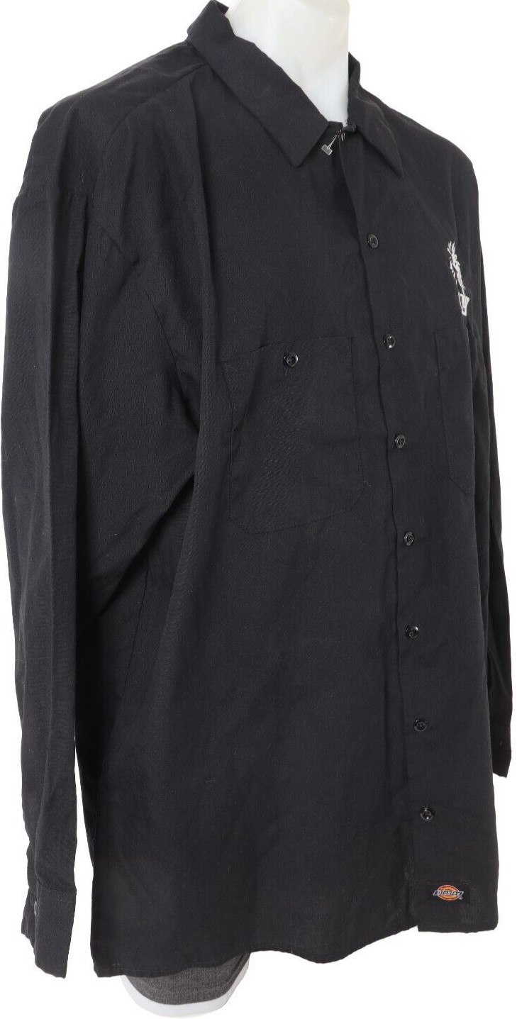 Dickies L39ION Pro Cycling Long Slv Mechanic Work Shirt Men 3XL Black Legion LA