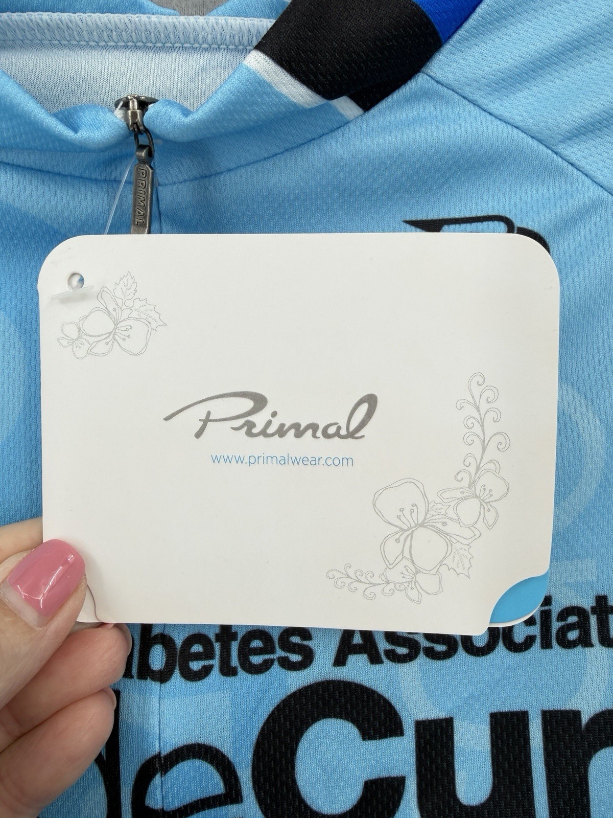 Primal Tour De Cure American Charity Cycling Jersey Womens XL Raglan Sleeveless