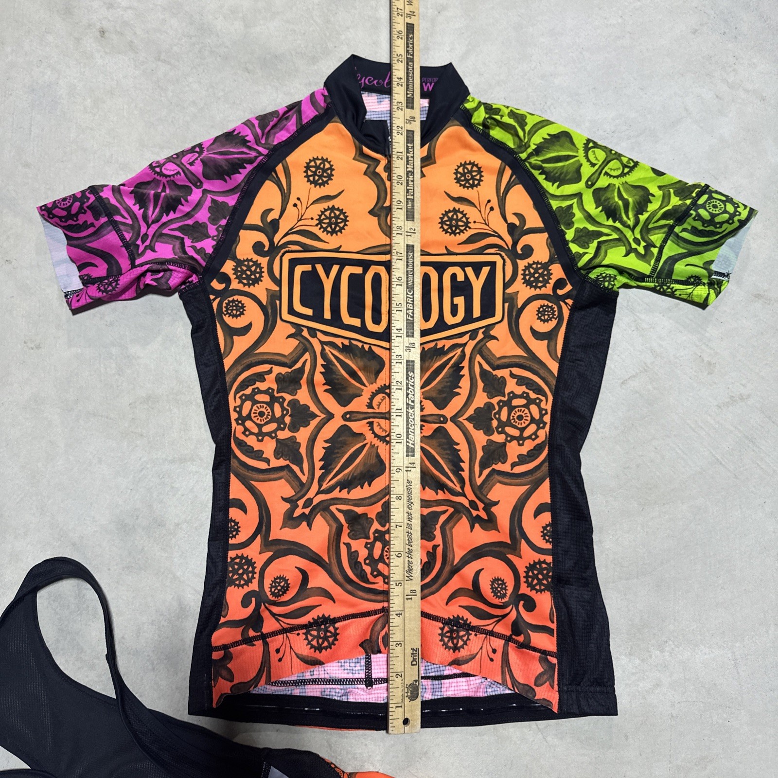 Cycology Performance Women’s M Cycling Full Zip Jersey & Pants Mandala Rainbow