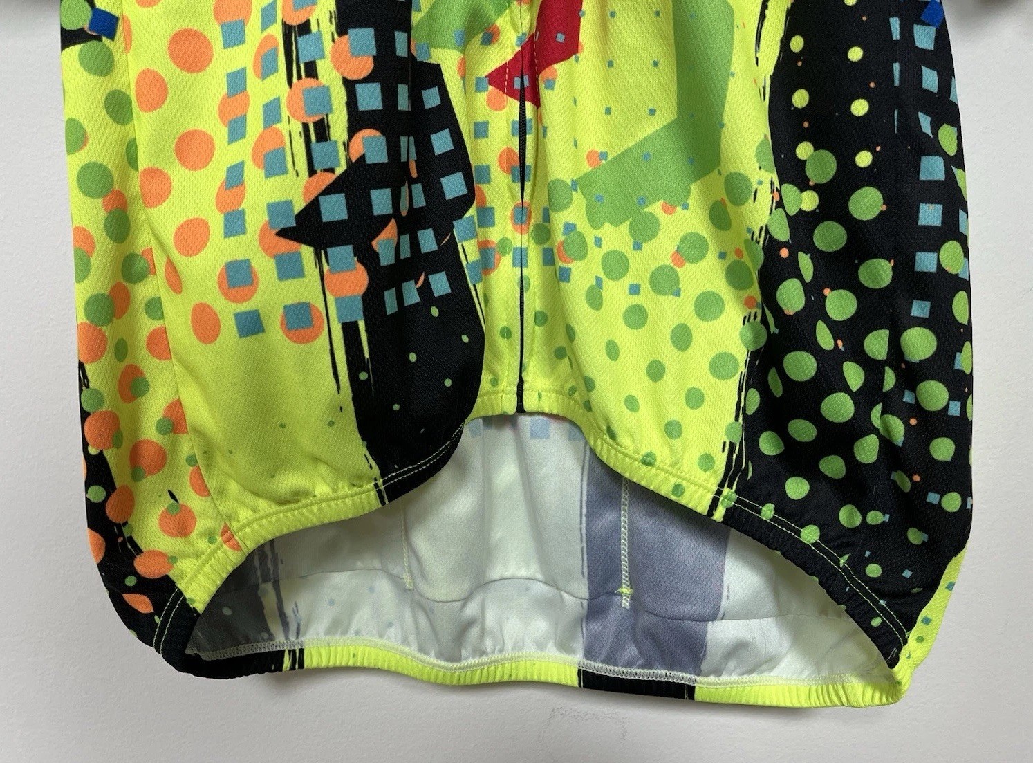 Aero Tech Designs Cycling Jersey Shirt XL Abstract Bright Back Pockets Full Zip