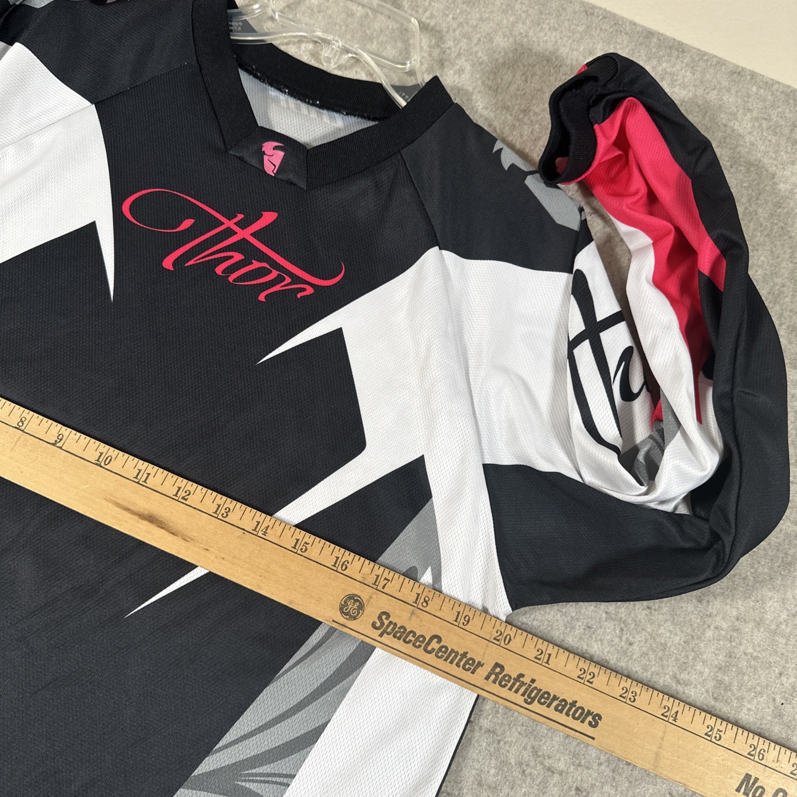Thor Motocross Women’s Long Sleeve Jersey Size Large? Black Pink White
