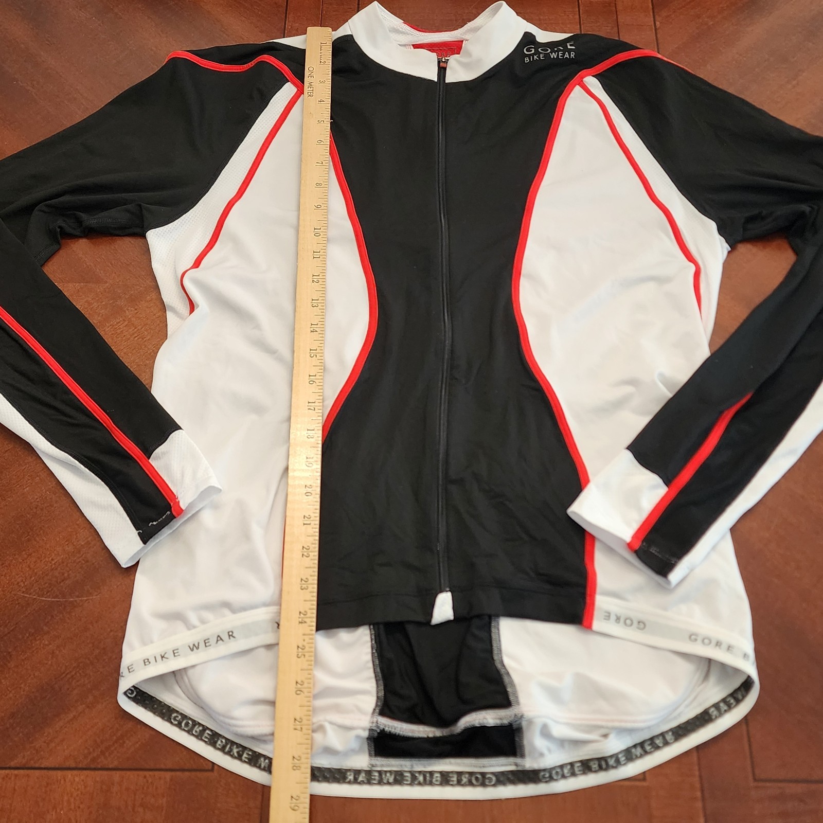 Gore Bike Wear Long Sleeve Cycling Biking Jersey Men’s Size XXL Red White Black