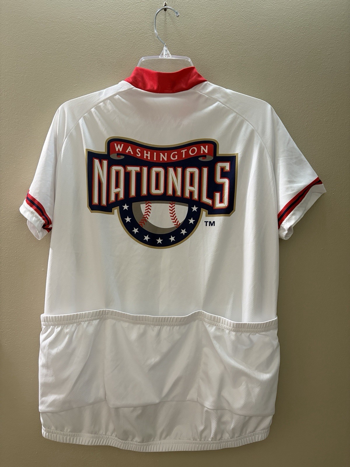VoMax Cycling Jersey DC Washington Capitals MLB Women’s XL 3/4 Zip Pockets