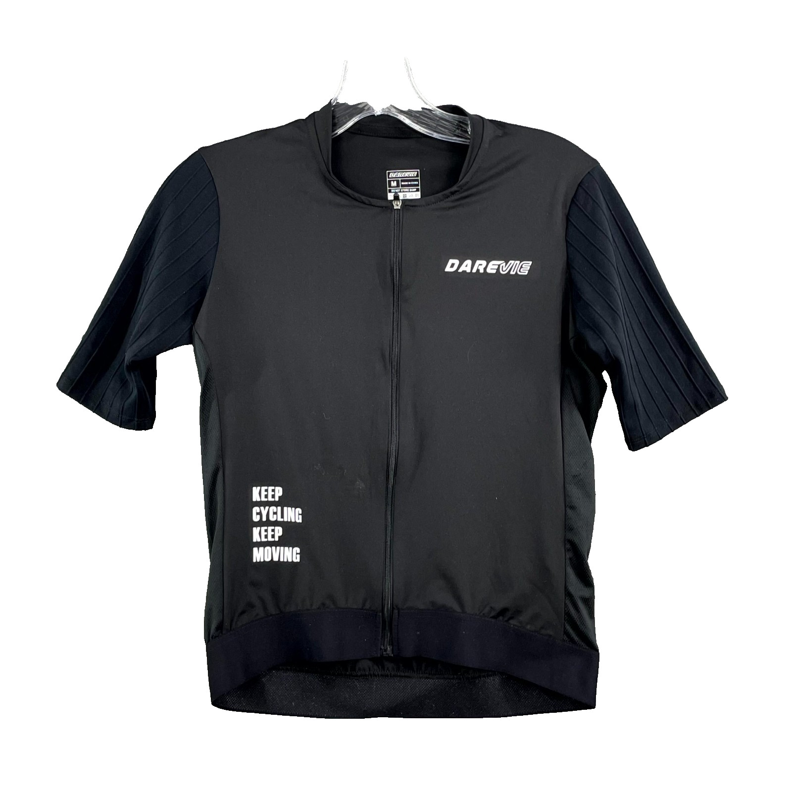 Darevie Cycling Jersey Men Medium Stretch Athleisure Performance Racing Full Zip