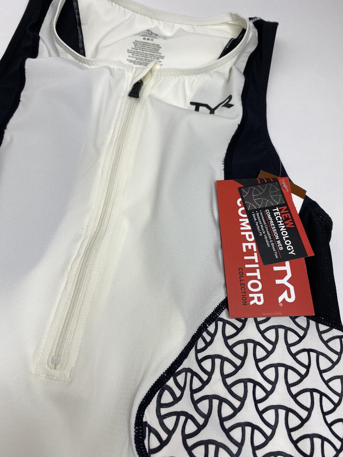 Women’s TYR Competitor Singlet Compression Web Cycling Shirt •Size XS *NWT