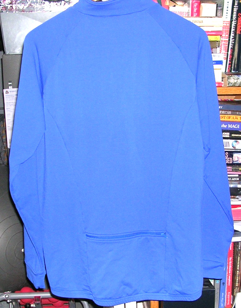 CANARI 1/4 ZIP LONG SLEEVE CYCLYING JERSEY BLUE MEN’S XL ZIPPERED BACK POCKET