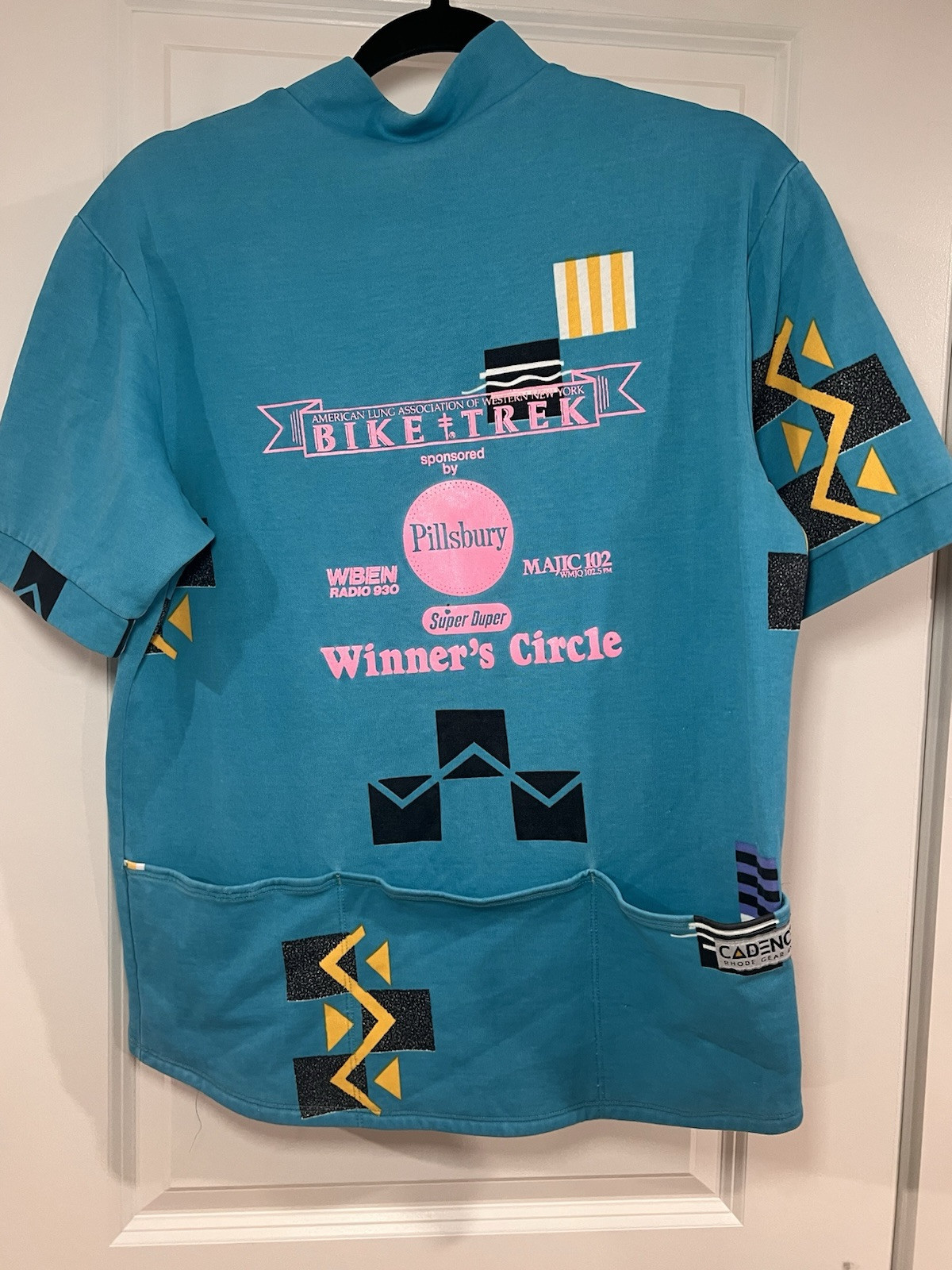Vintage Bikers Jersey 90’s Western New York Bike & Trek 90’s cadence Biker