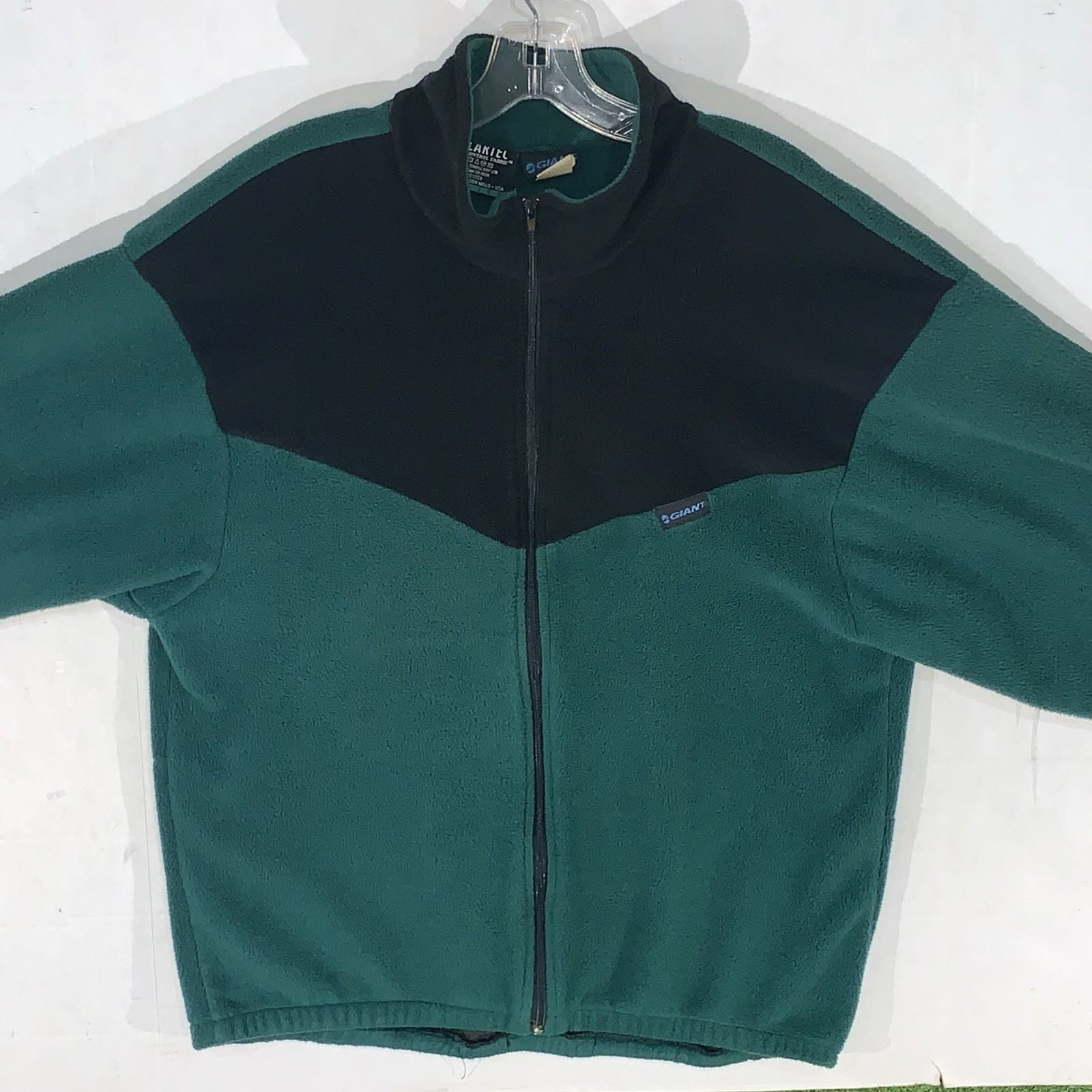 VTG Giant USA Made Polartec Full Zip Color Block Fleece Sweatshirt – XL