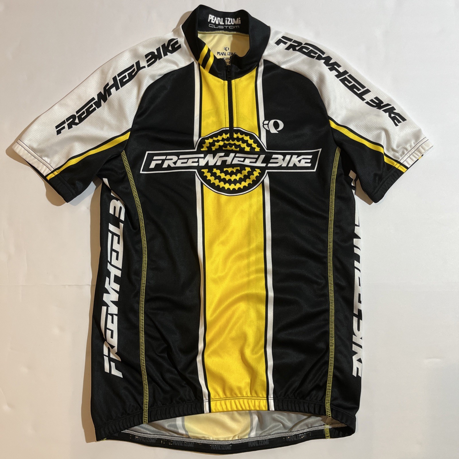 Pearl Izumi Freewheel Bike Custom Jersey Men’s XXL Black Yellow Cycling