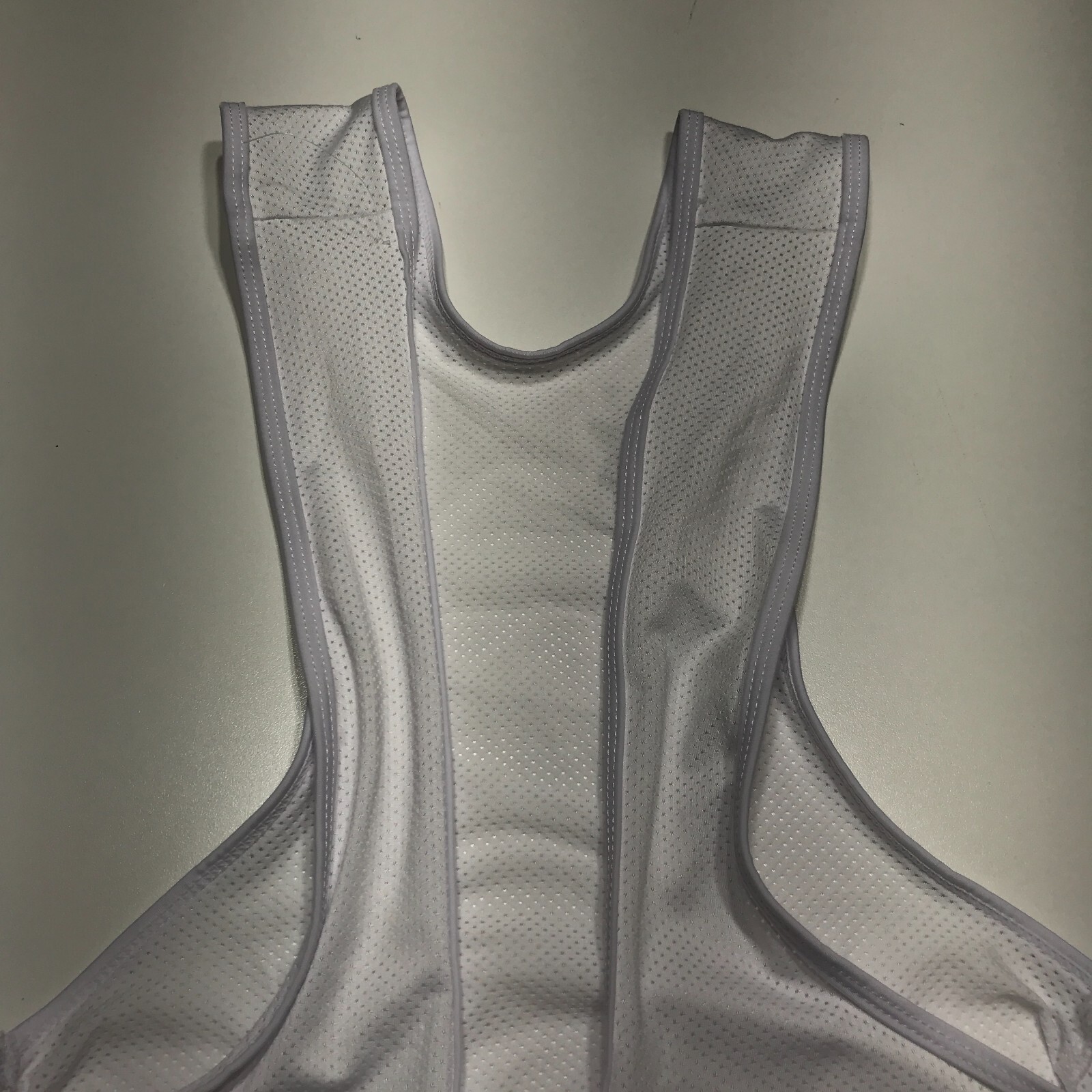Unbranded Cycling Unitard Mens Size 2XL Racerback Padded Mesh Top Active Stretch