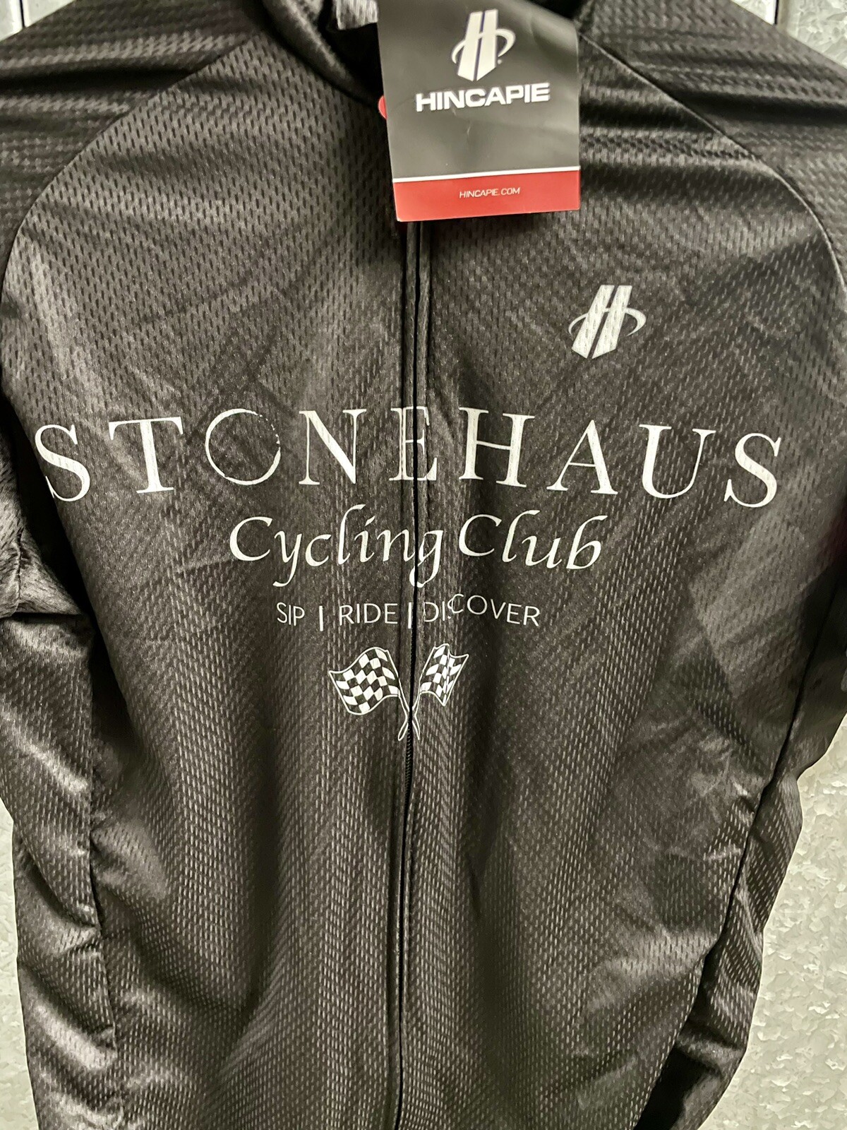 Hincapie Full Zip Jersey 3 Pocket Stonehaus Cycling Club Size Small New