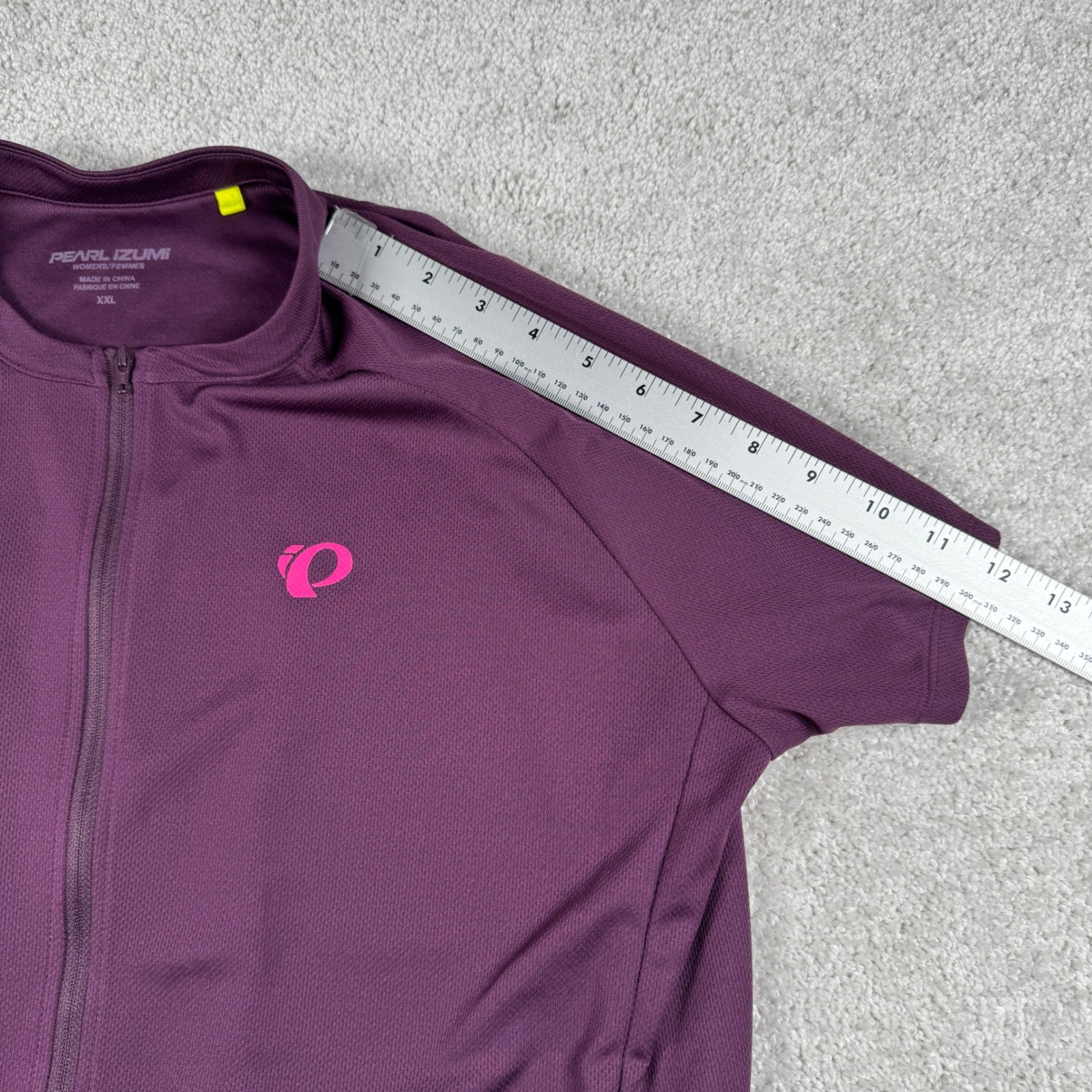Pearl Izumi Cycling Jersey Womens XXL Purple Short Sleeve Pedal to Zero Full Zip